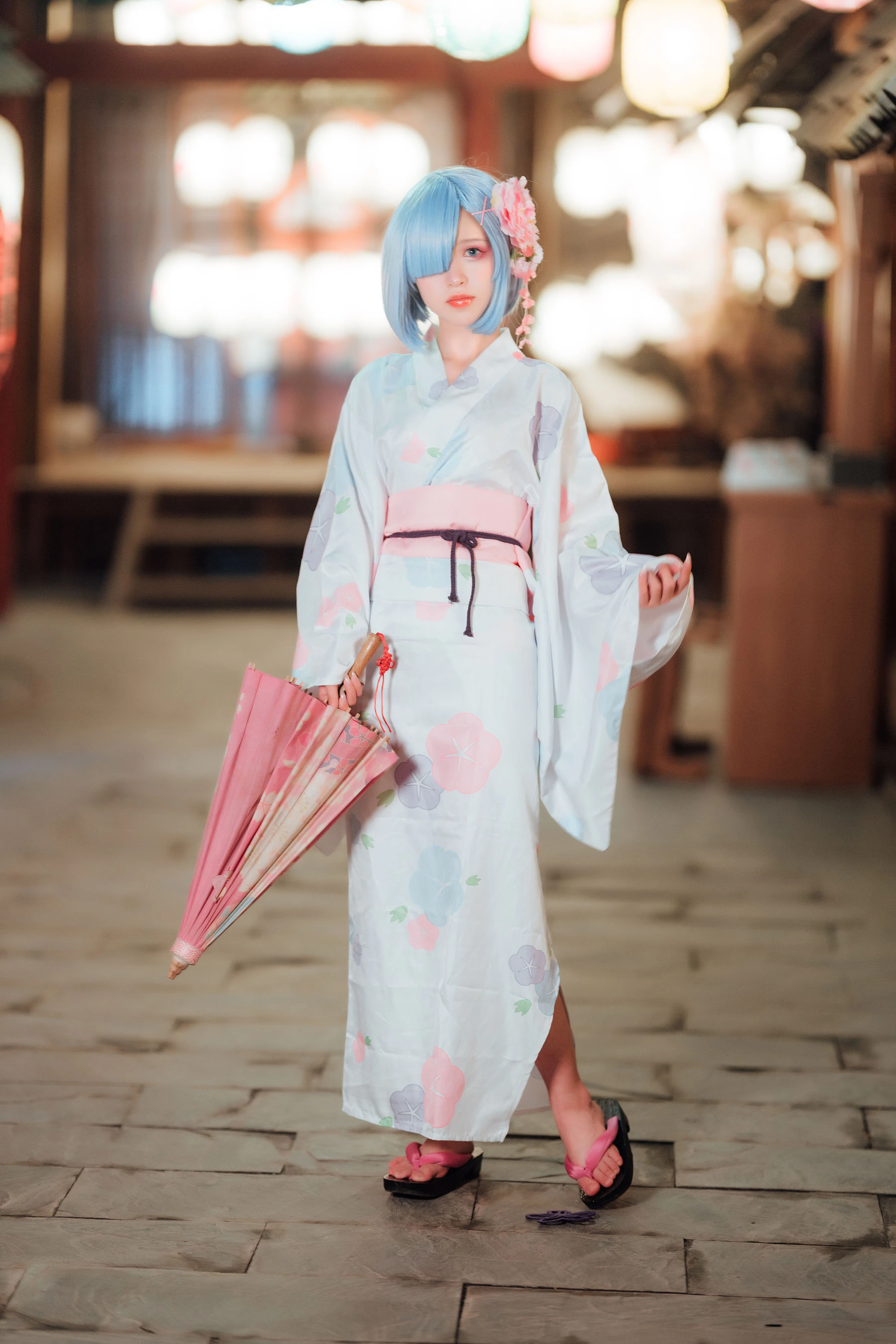 美少女晕崽 – 和服雷姆插图3