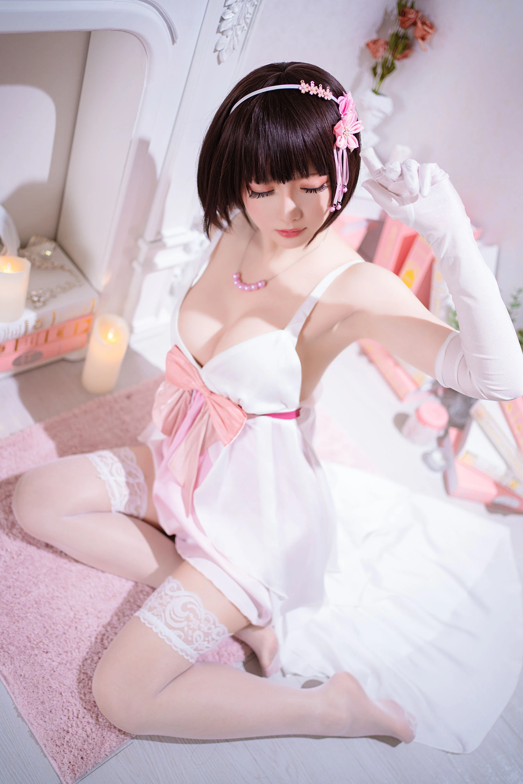 Coser小姐姐星之迟迟 – 加藤惠 特典礼服插图7