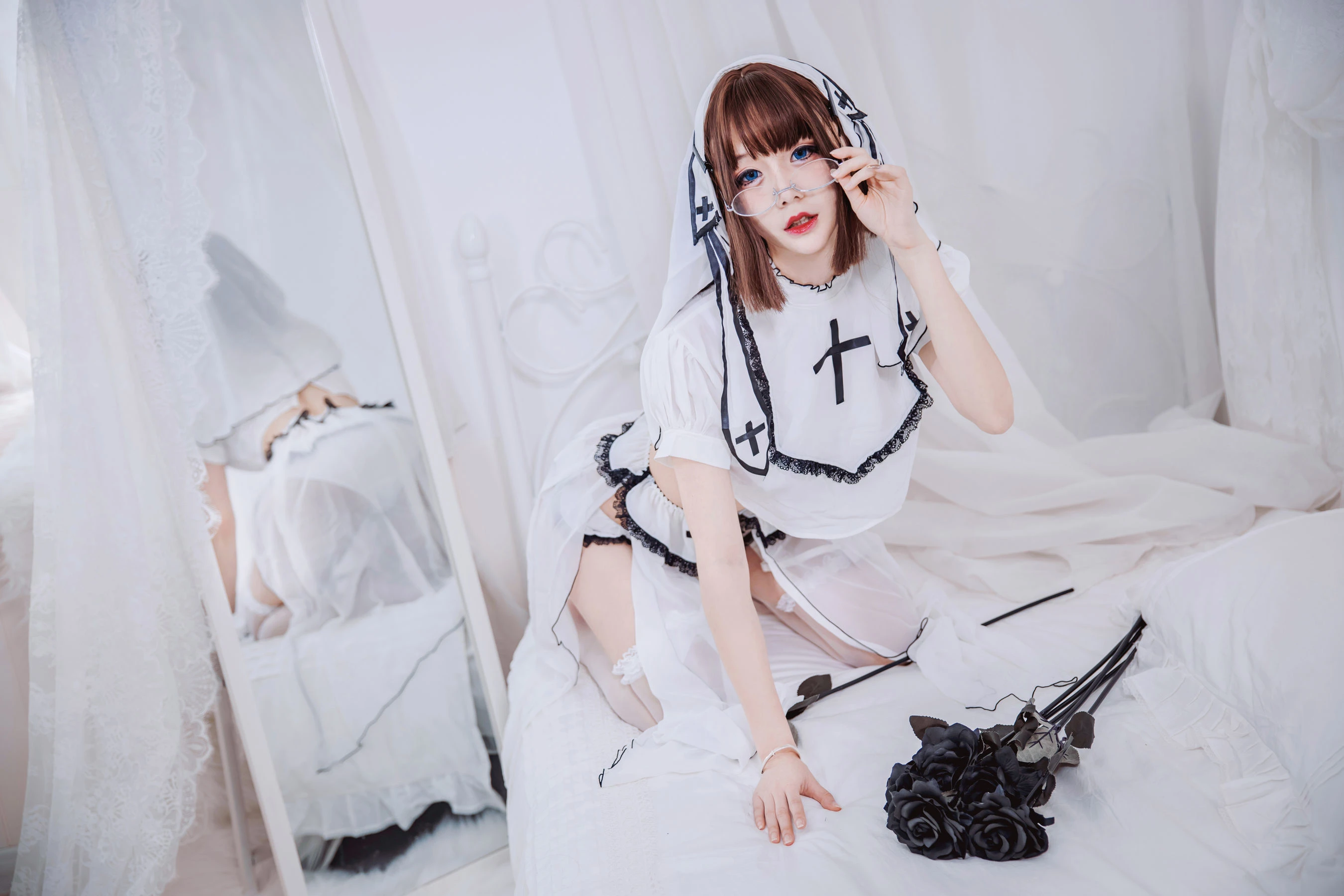 COS妹子仙九Airi – 修女插图7