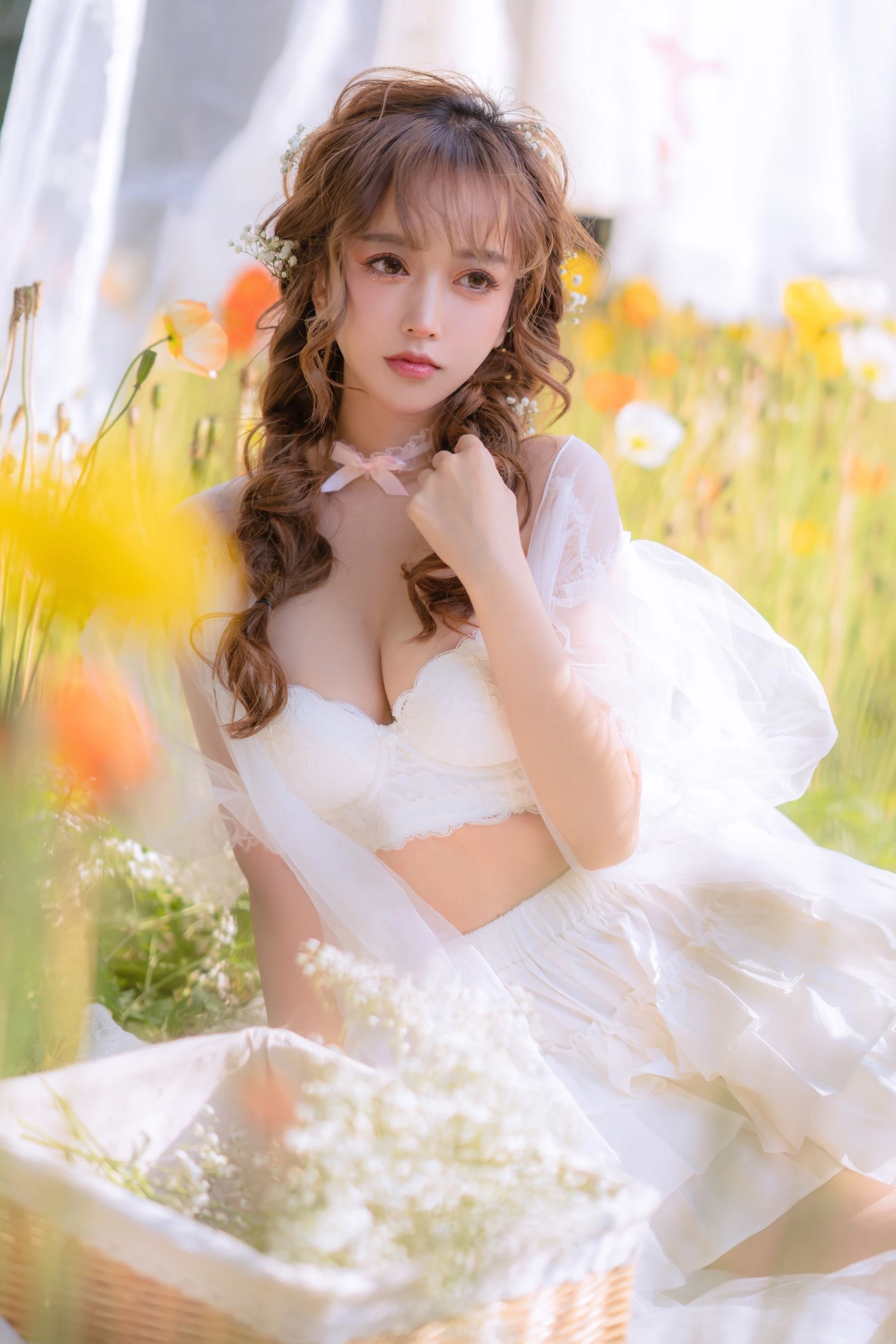 斗鱼米线线sama – 夏日限定 晒衣服插图4