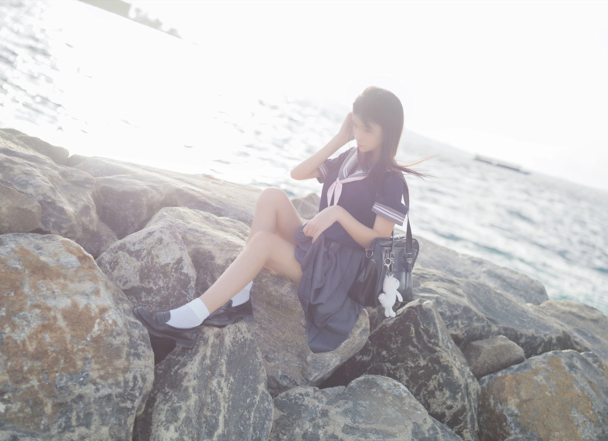 动漫博主南桃Momoko – 蓝jk插图1