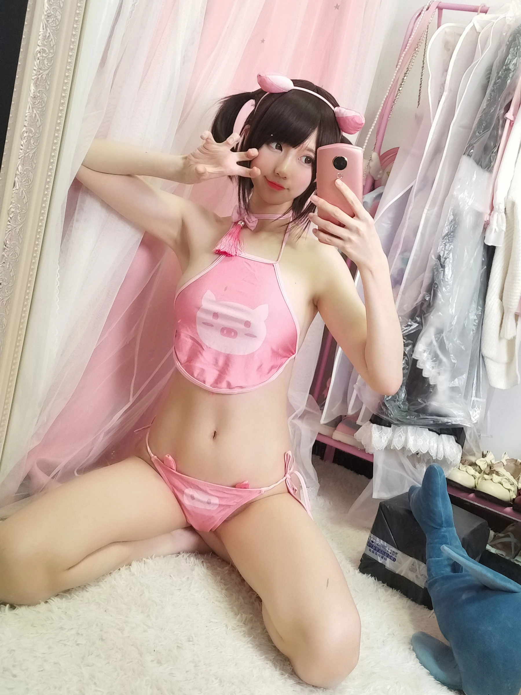 NAGISA魔物喵[fantia] – Pink pig插图1