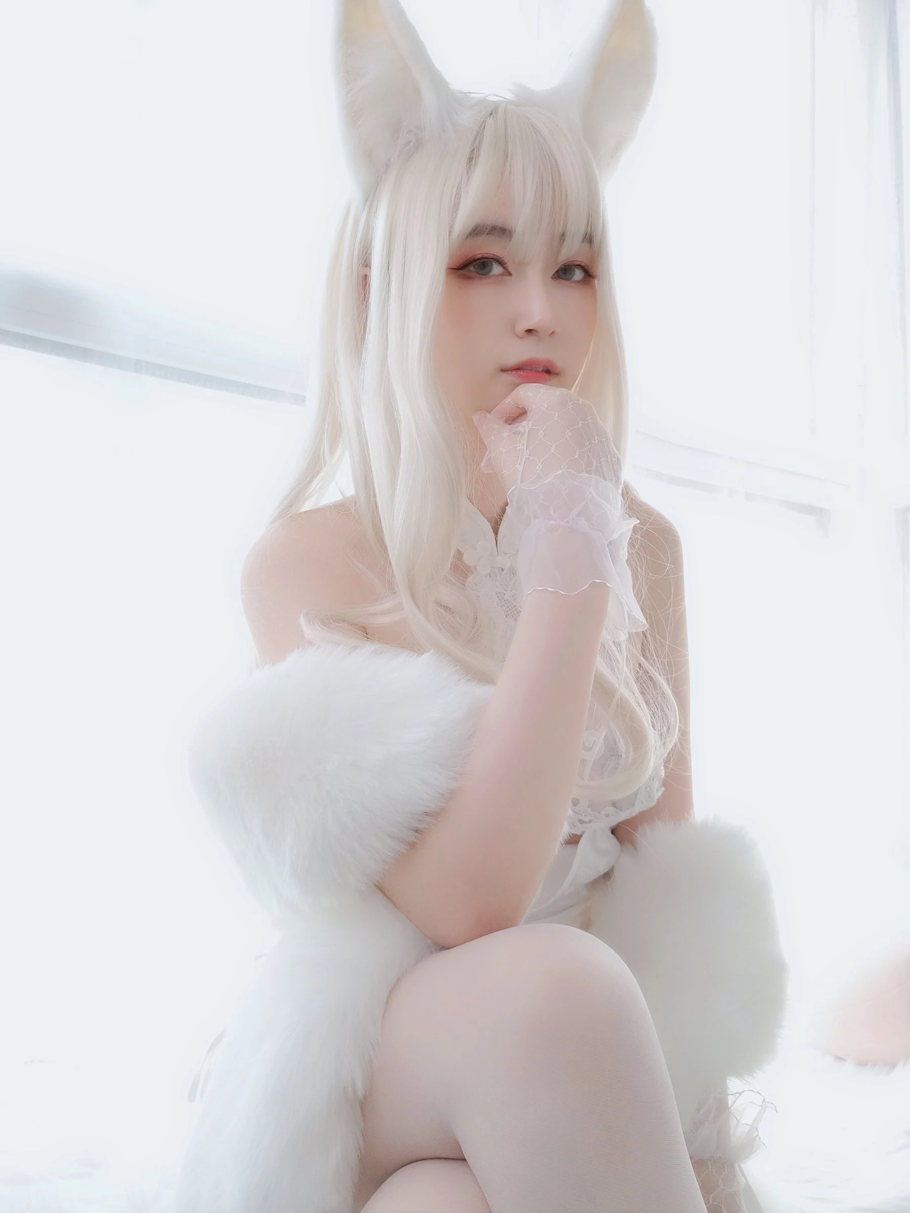 Coser小姐姐白银 – 白兔插图8