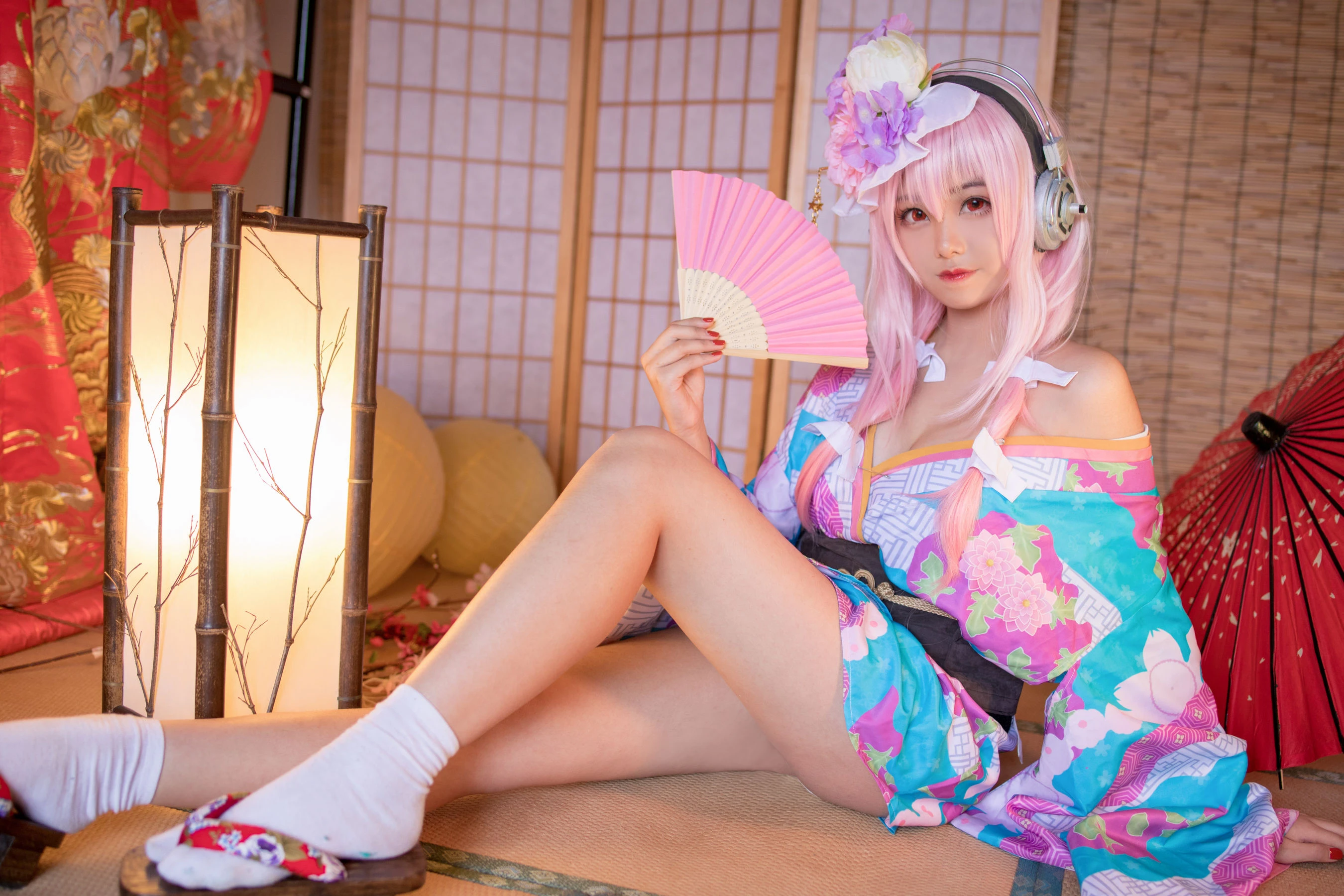 萌系小姐姐蜜汁猫裘 – 索尼子和服插图4
