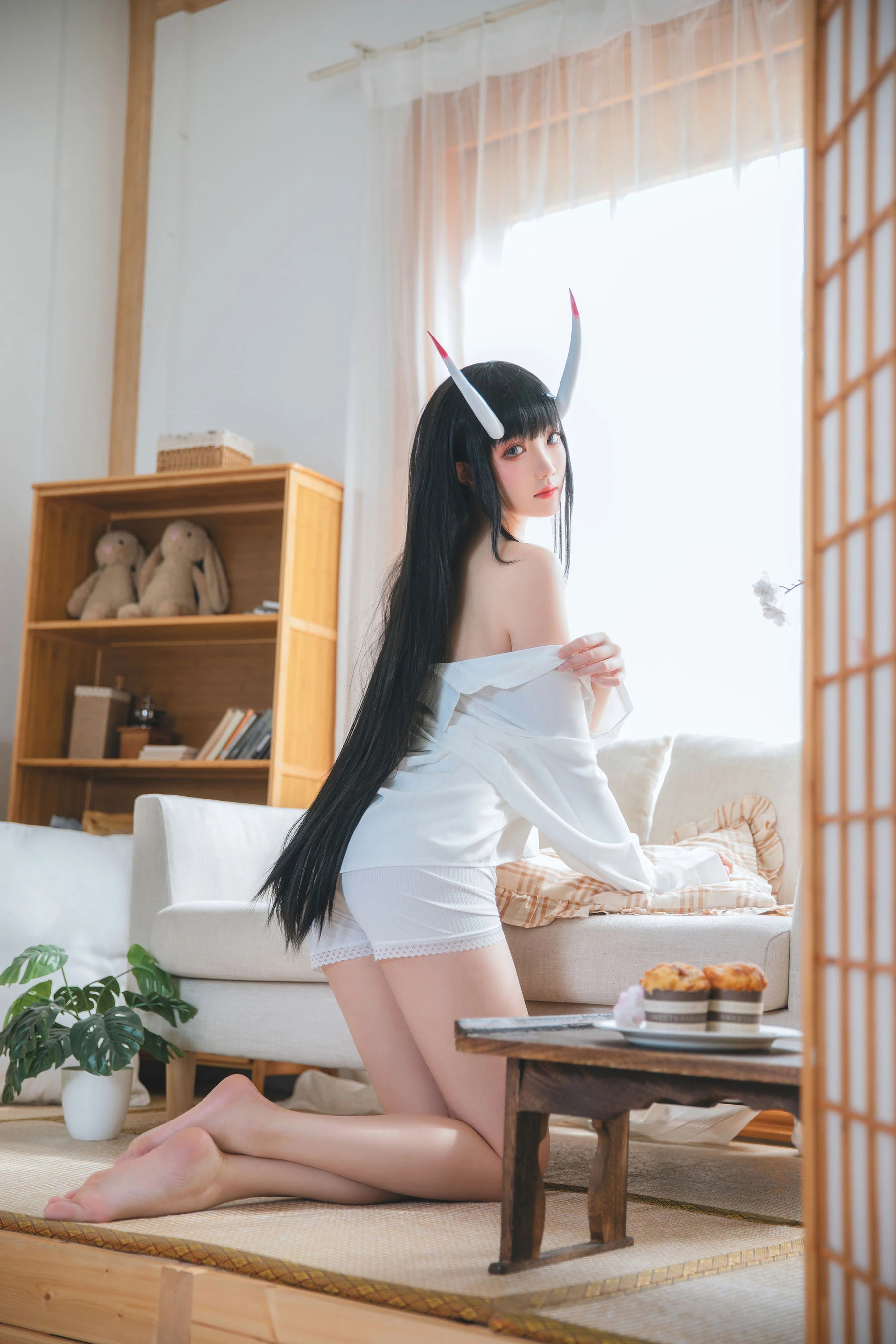 Coser瓜希酱福利 – 能代衬衣插图1
