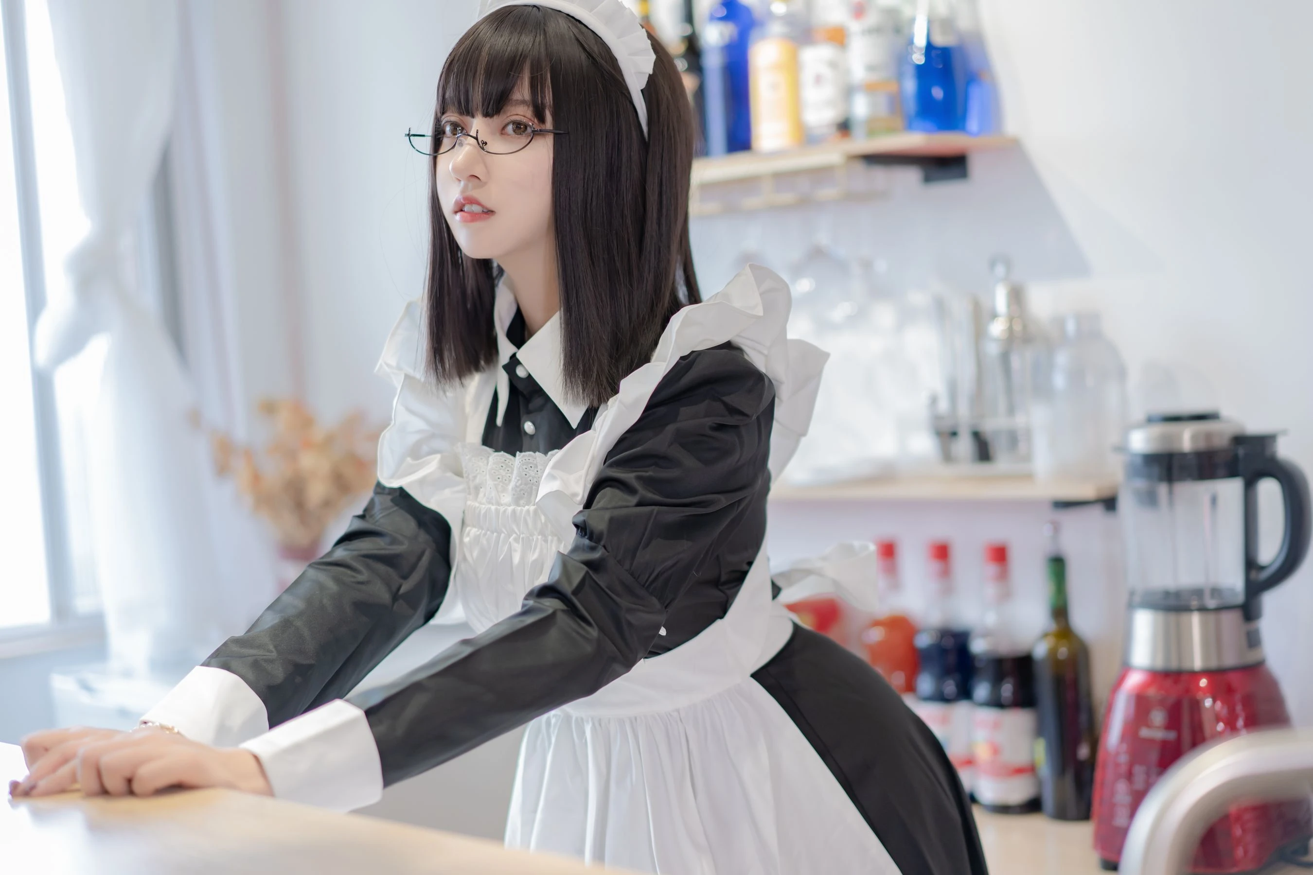 斗鱼米线线sama – 女仆长裙插图3