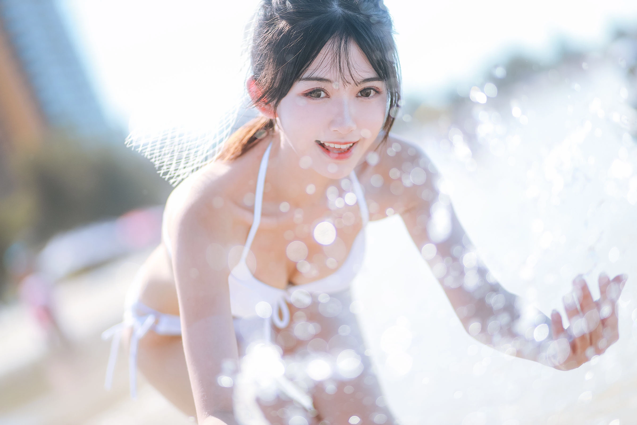 超人气Coser鳗鱼霏儿 – 海边插图8