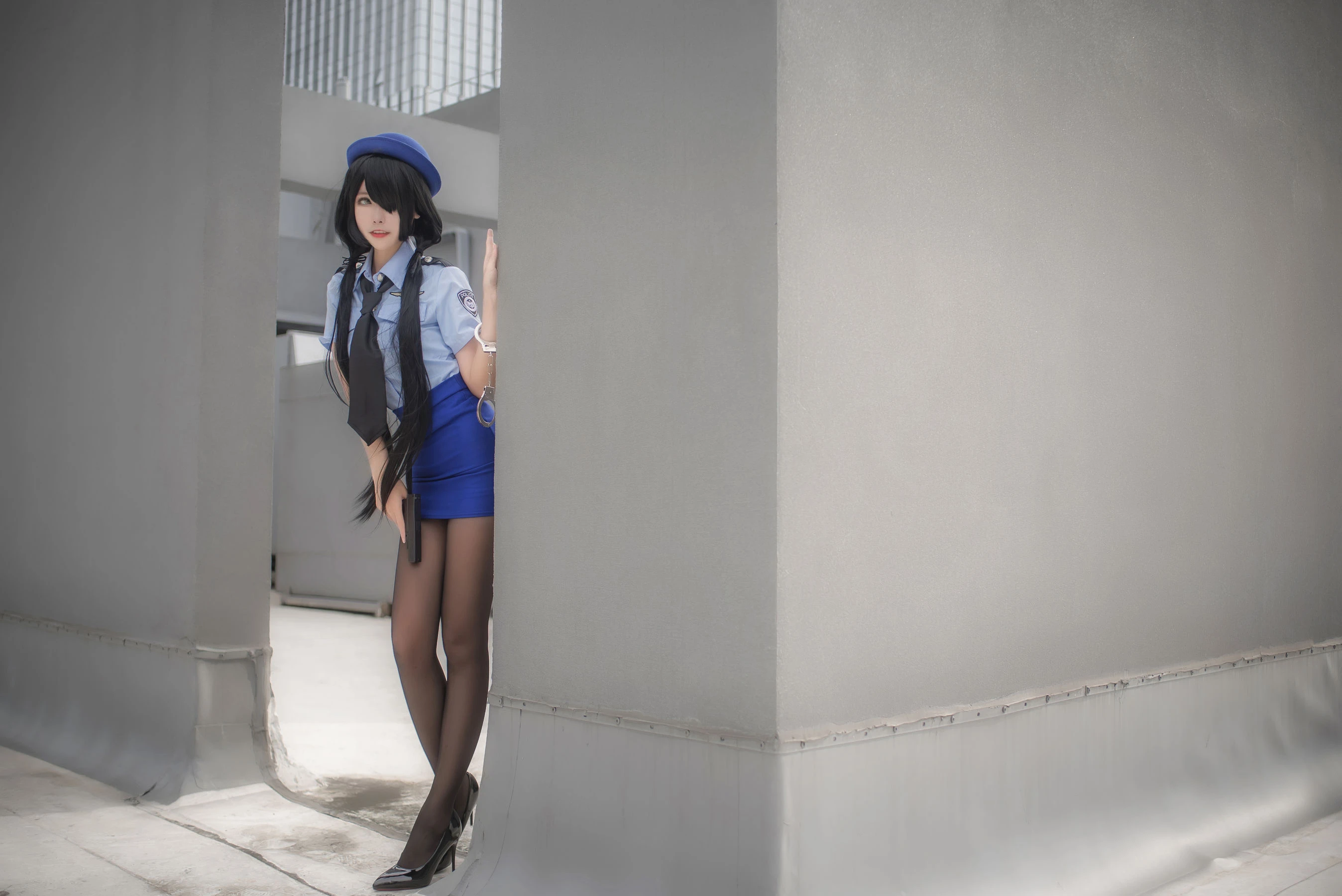 微博妹子Momoko葵葵 – 狂三 女警插图8