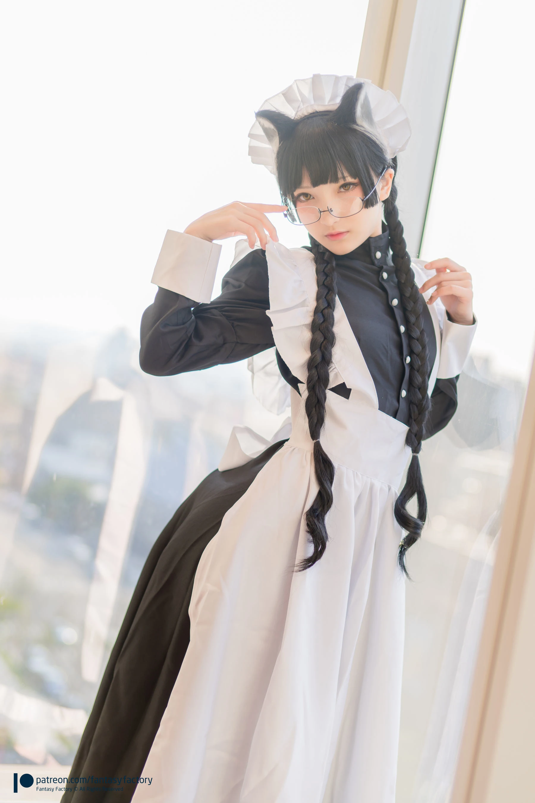 [Fantasy Factory] 小丁Cosplay – 黑猫女仆插图1