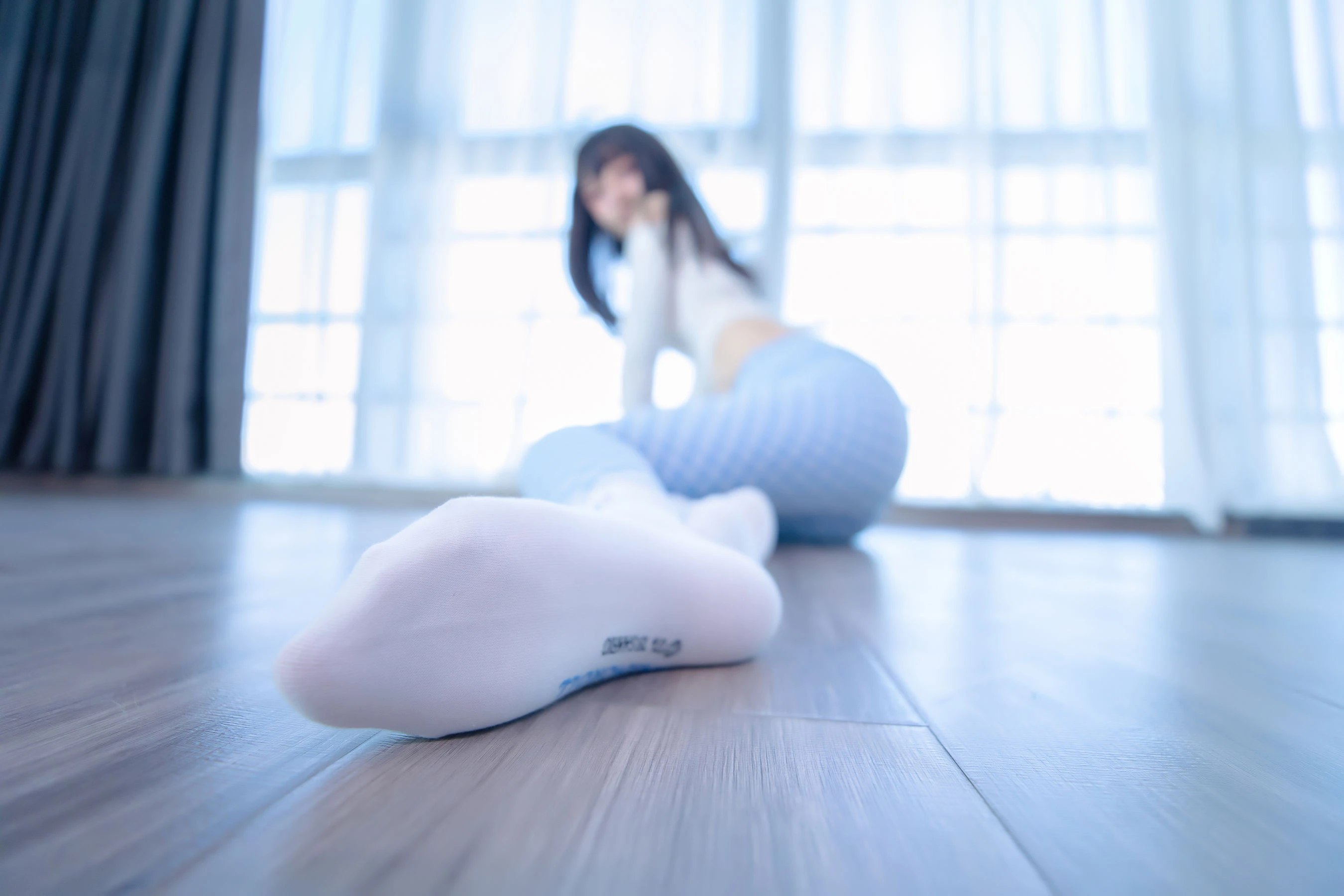 萝莉神楽板真冬 – 蓝白格 [75P]插图4