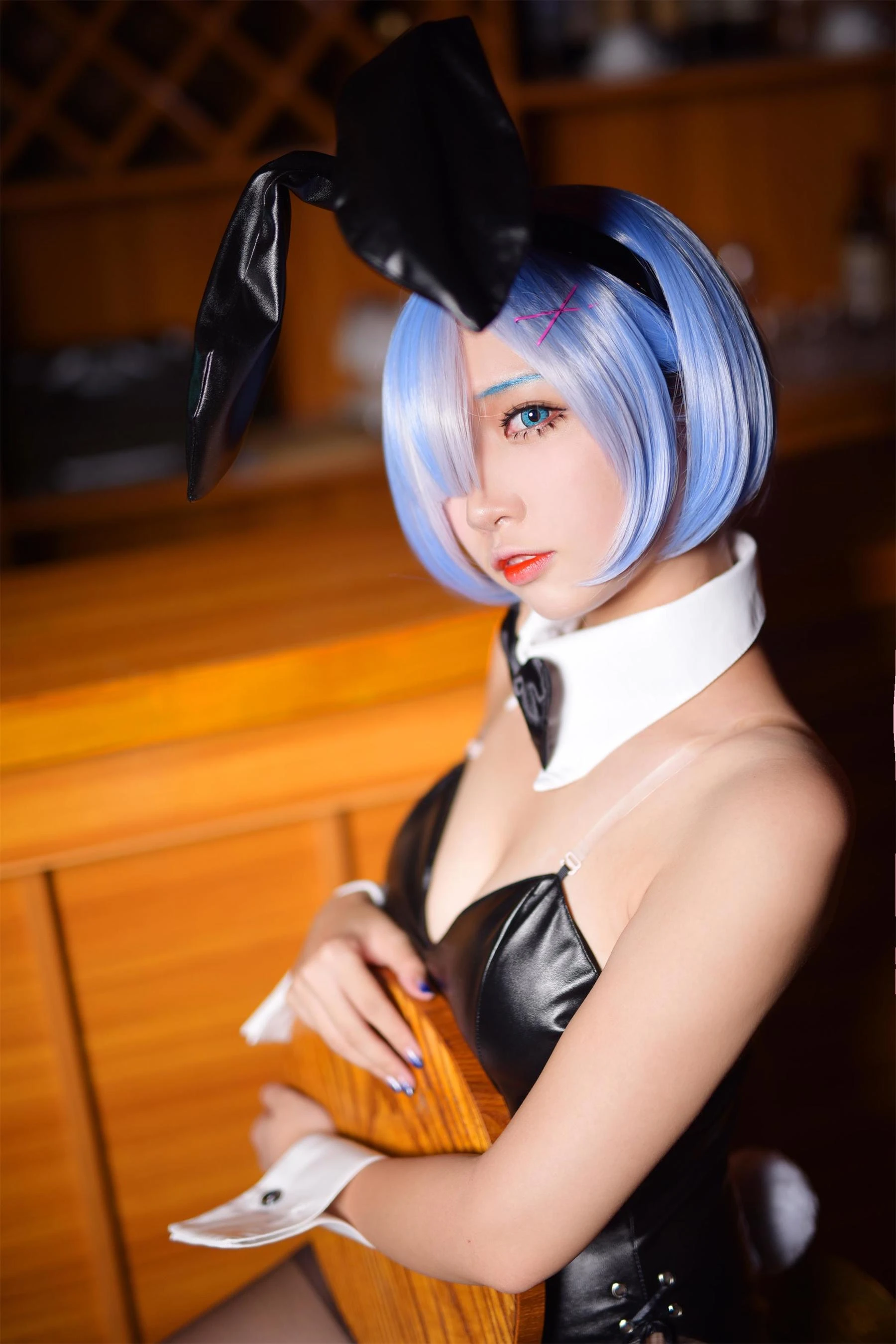 人气Coser二佐Nisa – 蕾姆兔女郎插图3