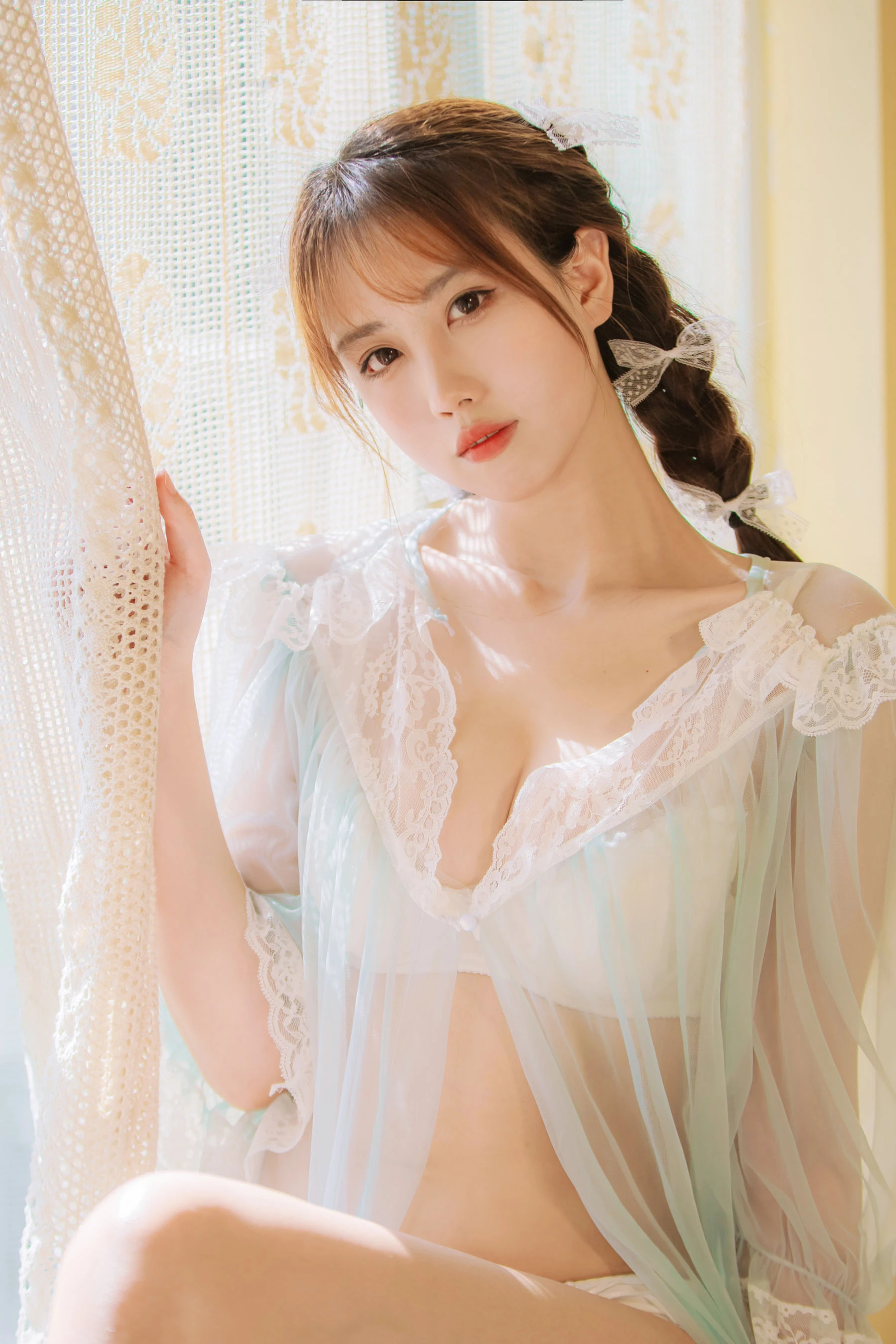 次元少女念雪ww – 蓝纱衣插图3