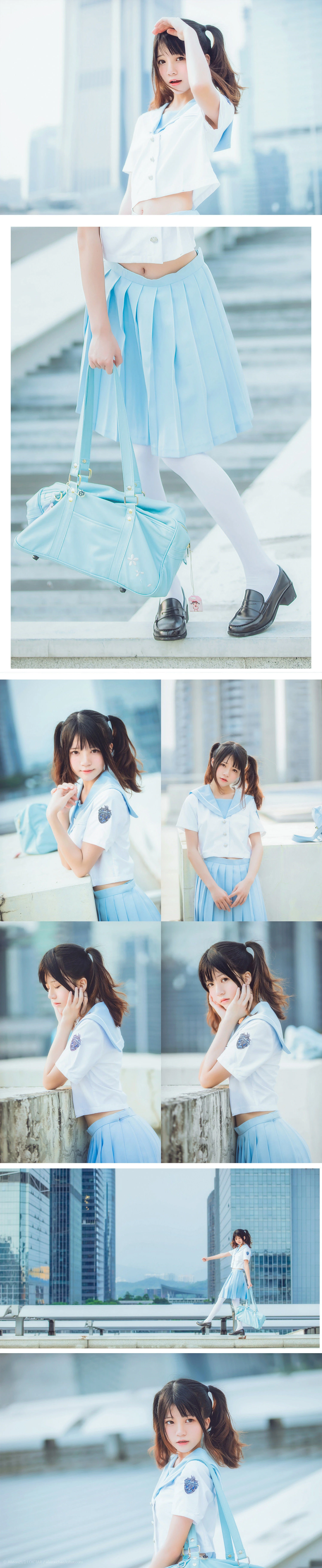 桜桃喵 穿制服的样子插图6