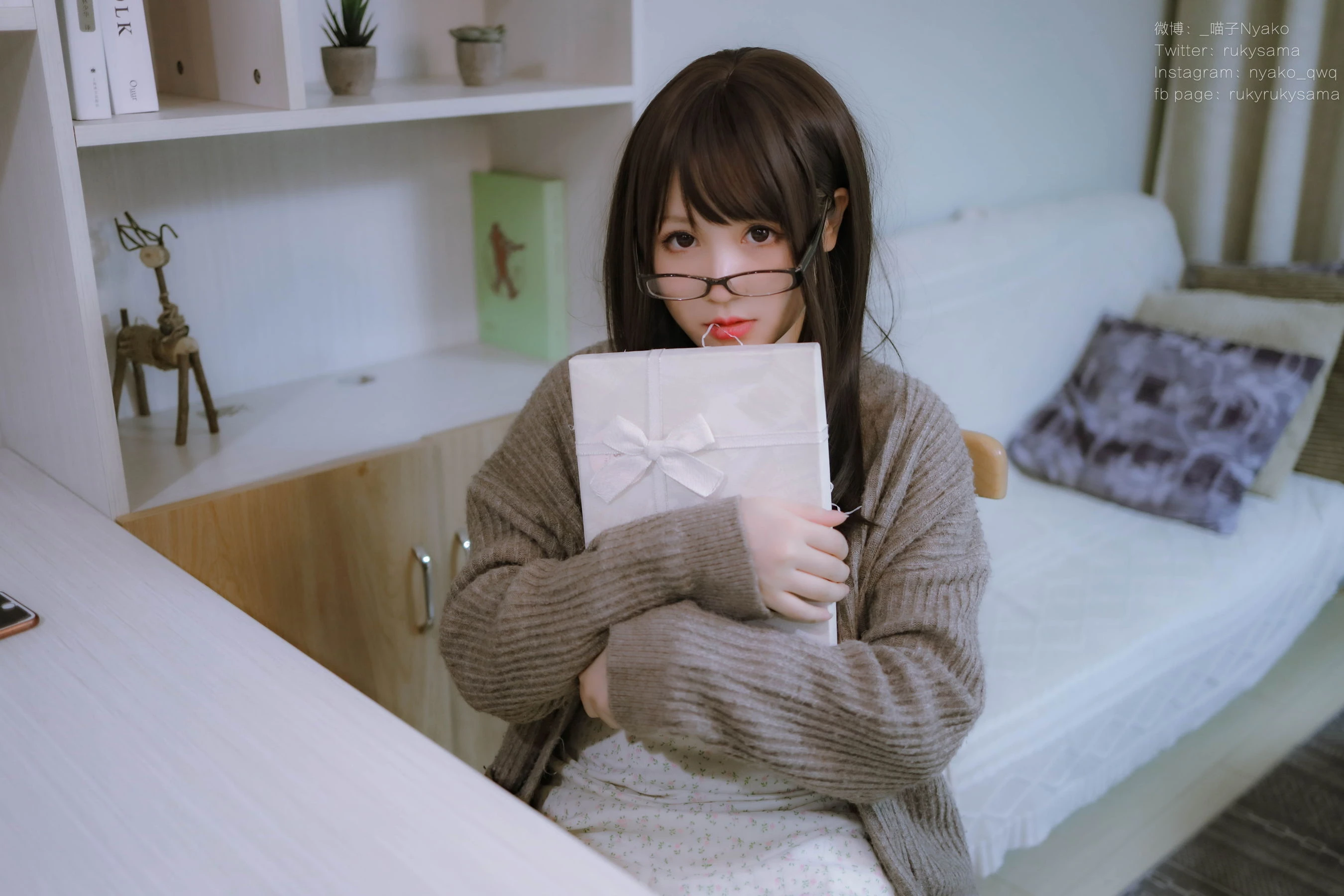 萌妹子Nyako喵子 – 妄想彼女との同棲生活 之 便服系列插图8