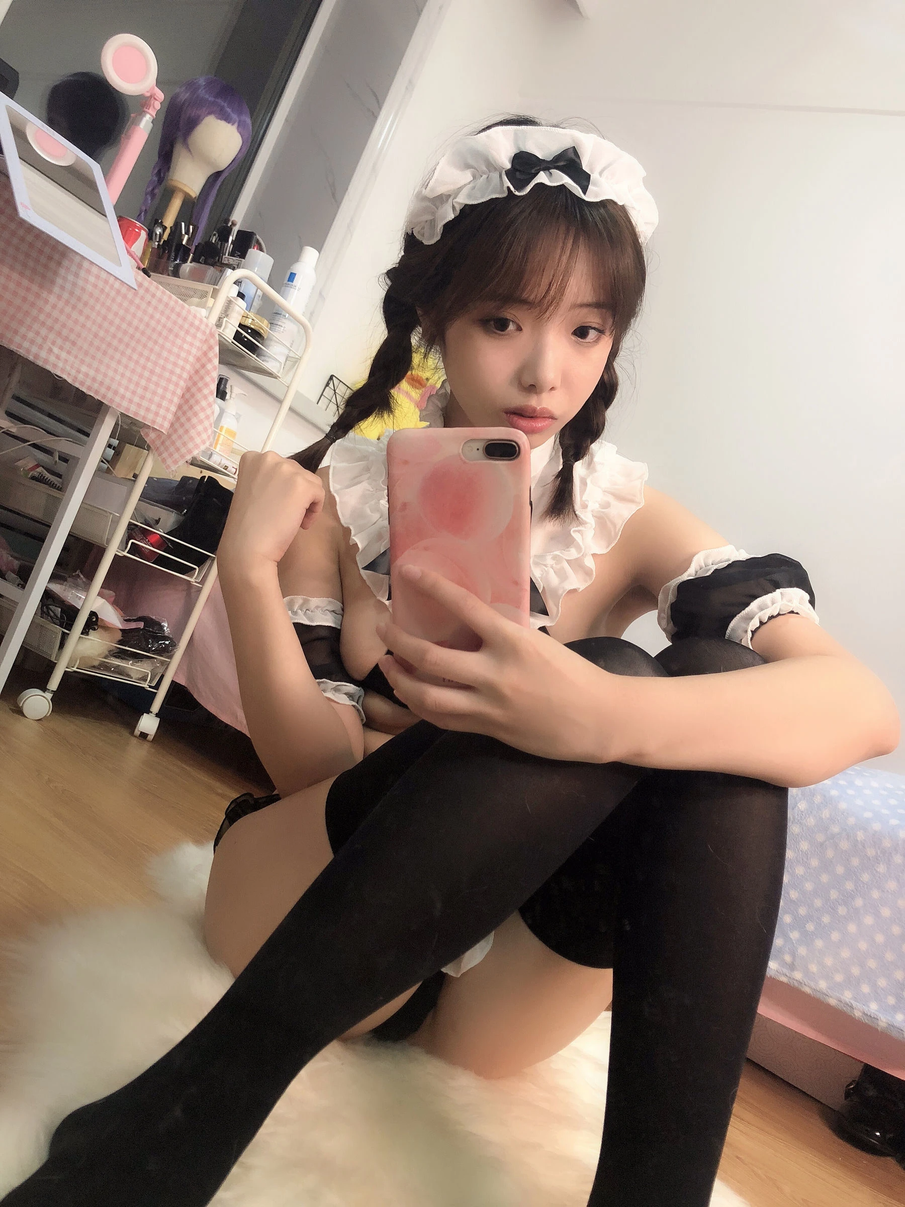 动漫博主雯妹 自拍本（1号本）女仆插图5