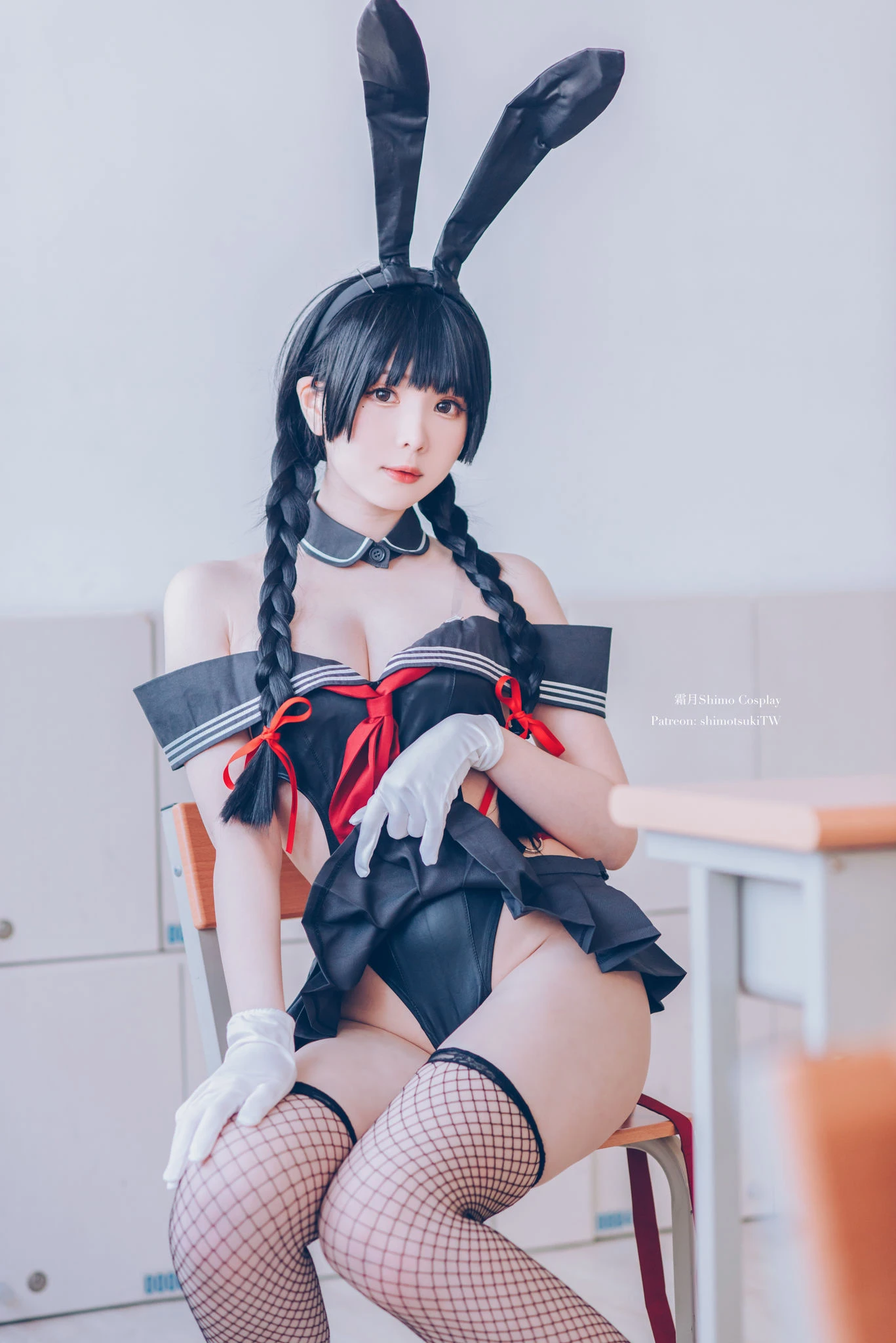微博妹纸霜月shimo – 卯月桃子 水手服兔女郎插图8