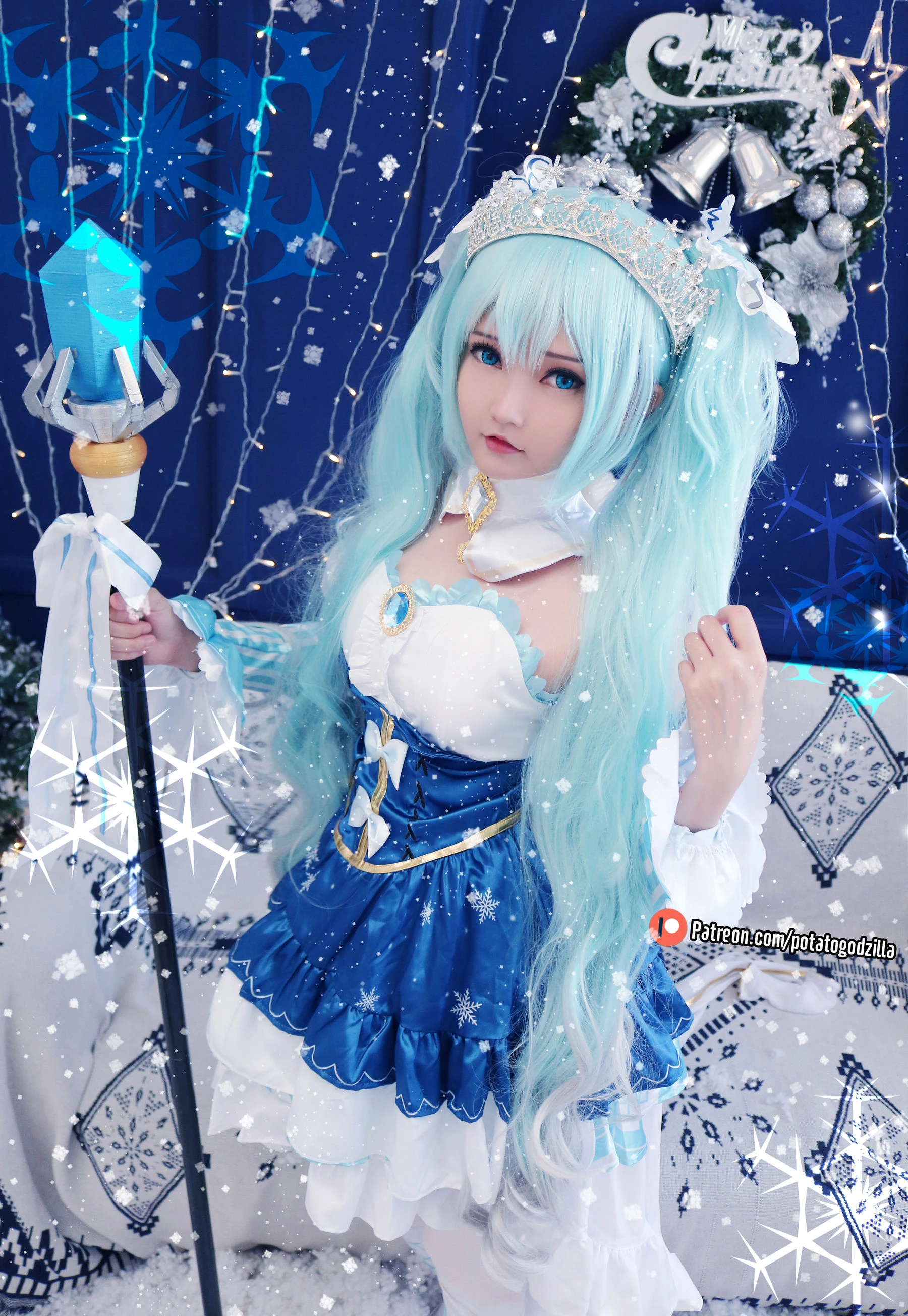 Coser小姐姐Potato Godzilla – Snow Miku [41P]插图1