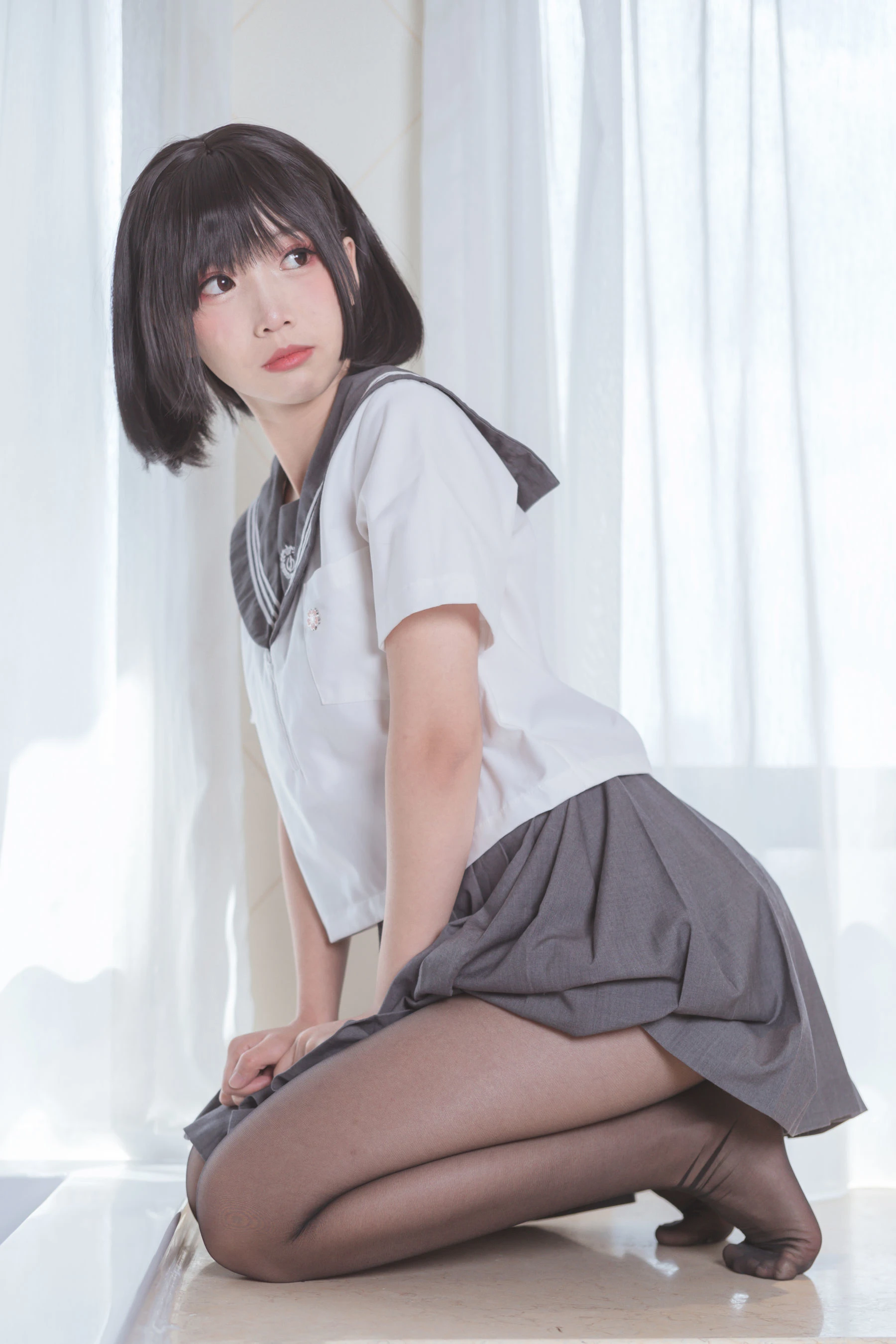 面饼仙儿 – 脑内少女 黑丝JK插图6