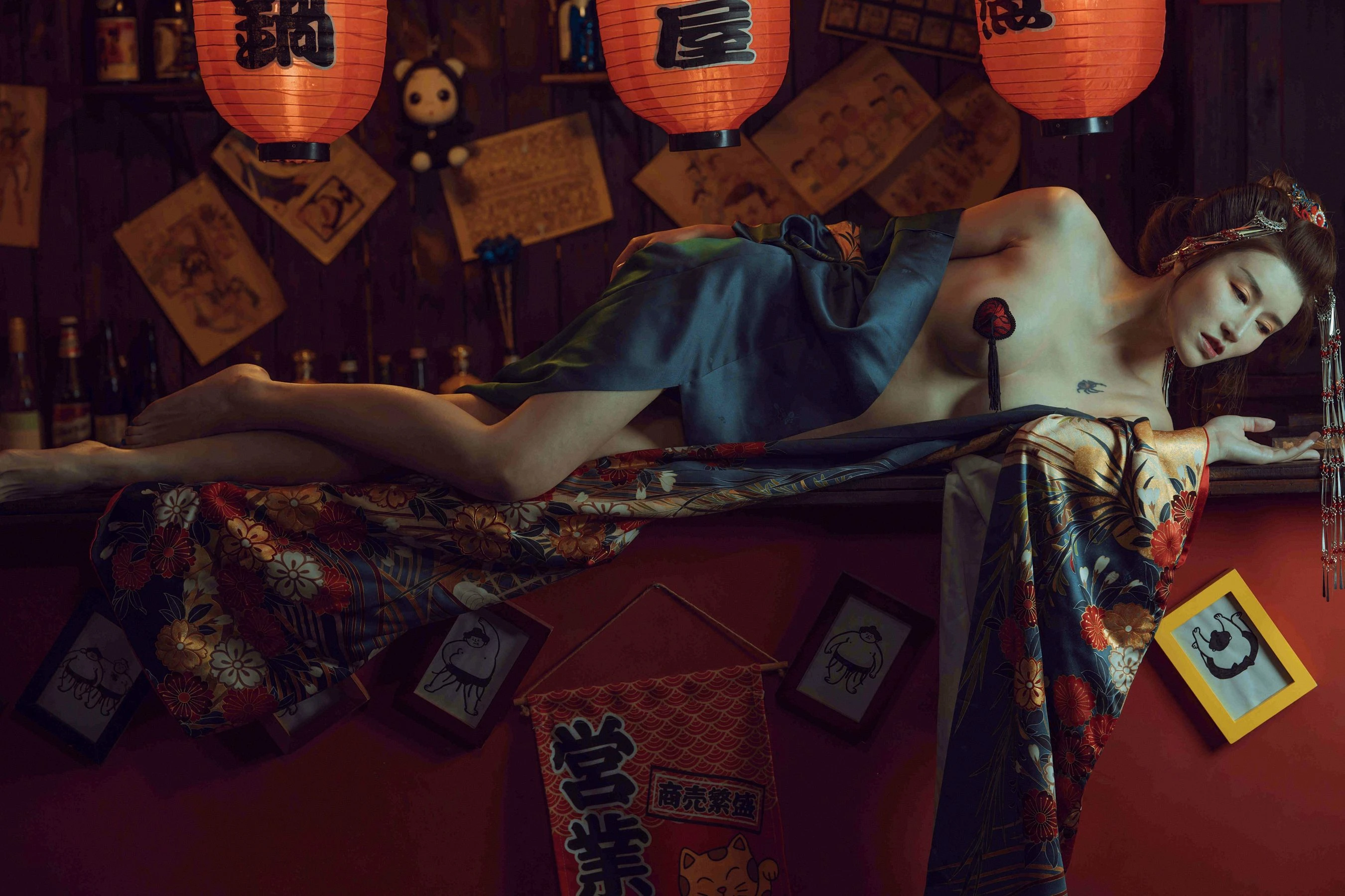 鹿八岁 – 酒醉的和服少女 [40P]插图9
