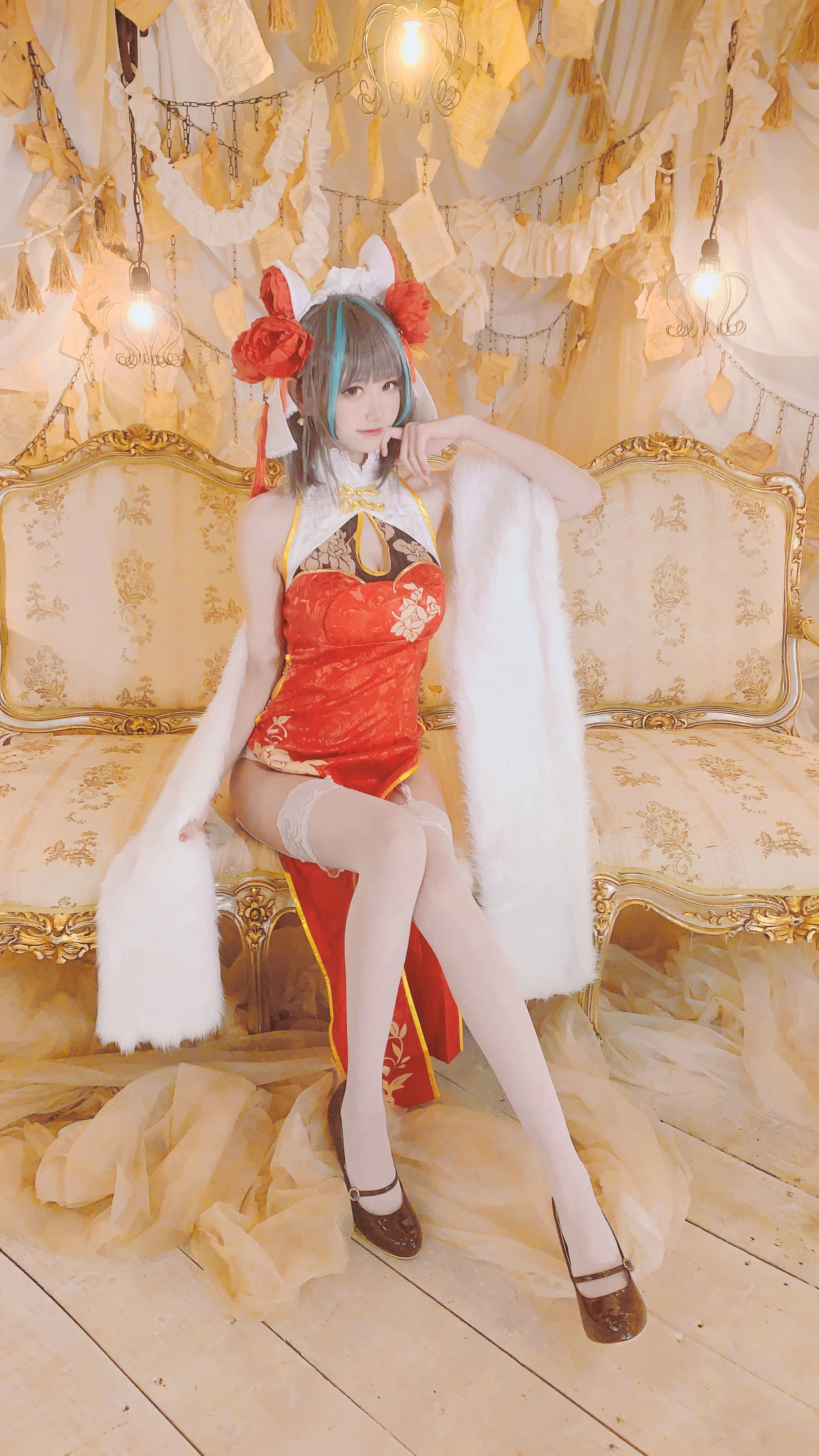 千阳(ちよ) – 柴郡旗袍cos [9P]插图5
