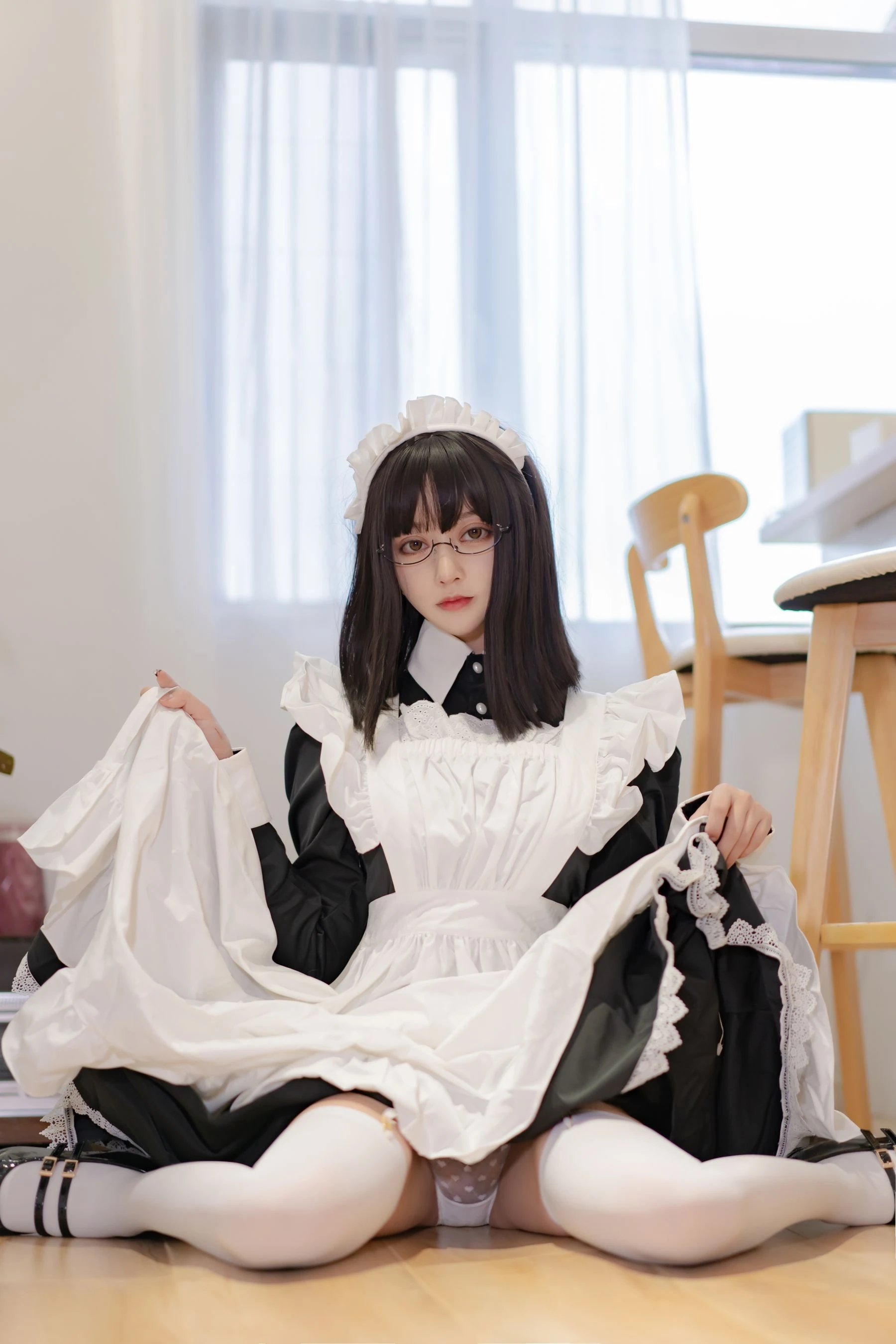 斗鱼米线线sama – 女仆长裙插图2