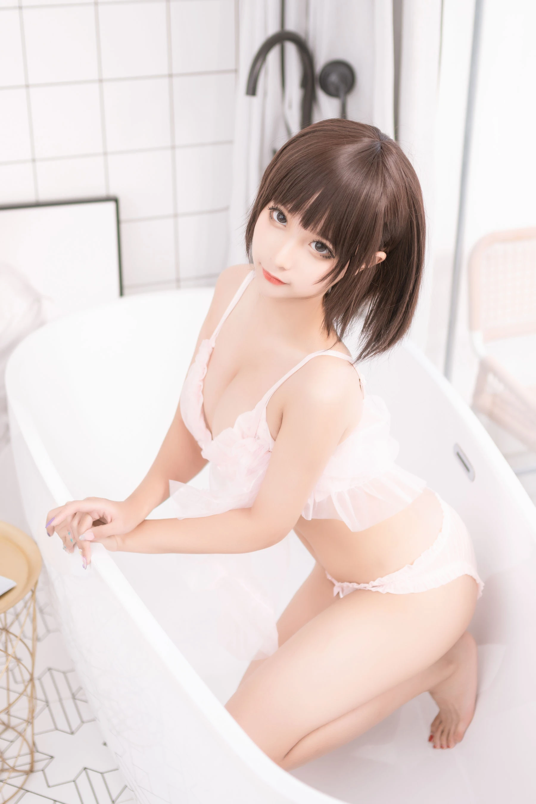动漫博主蠢沫沫 – 粉纱 [40P]插图5