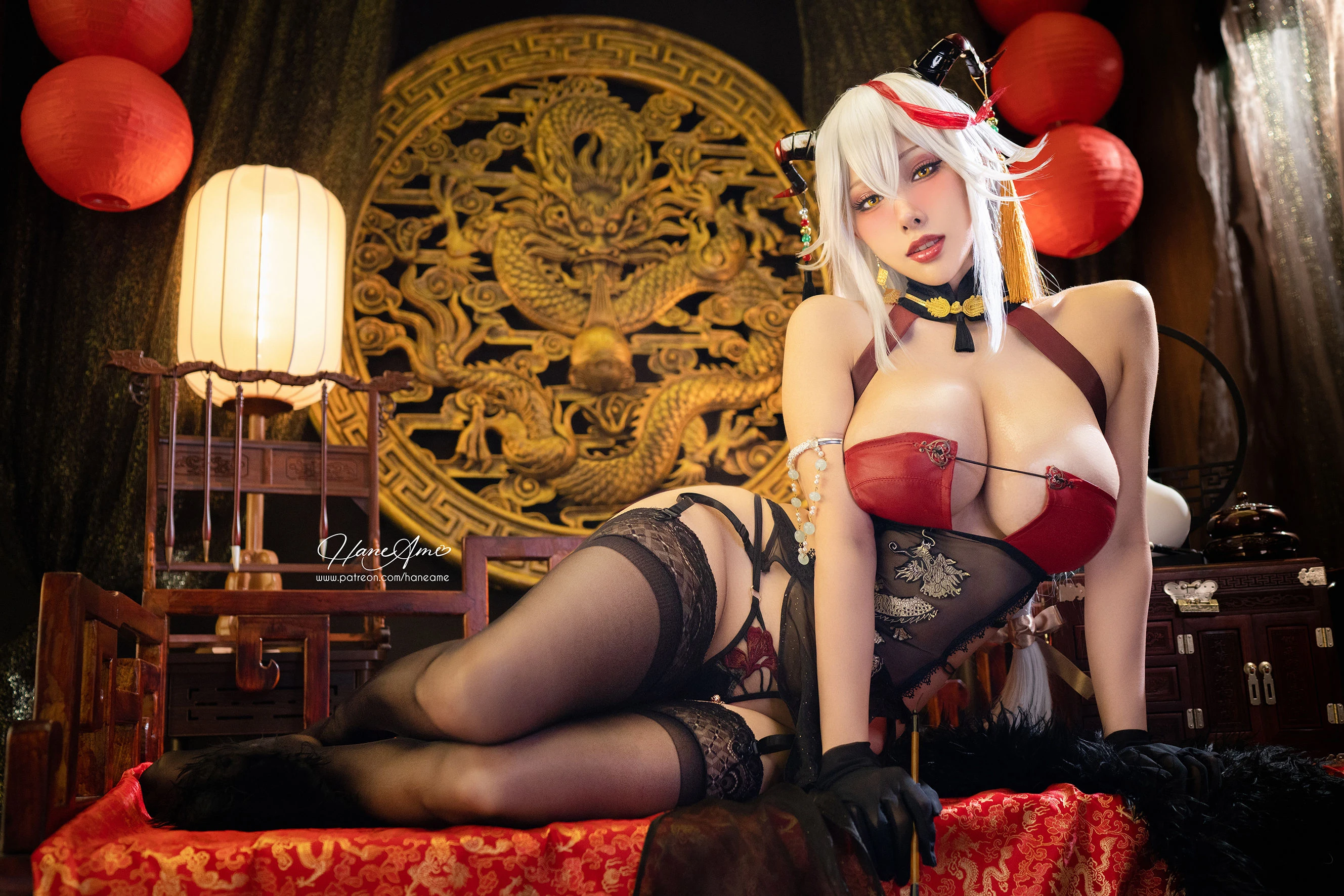 Hane 雨波写真 – AzurLane Agir Chipao 埃吉爾旗袍 [43P]插图6