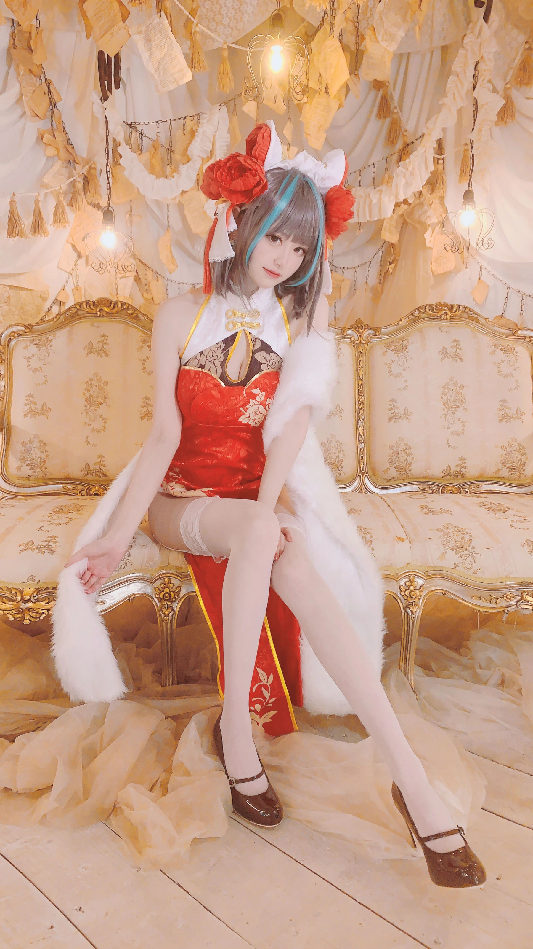 千阳(ちよ) – 柴郡旗袍cos [9P]插图1