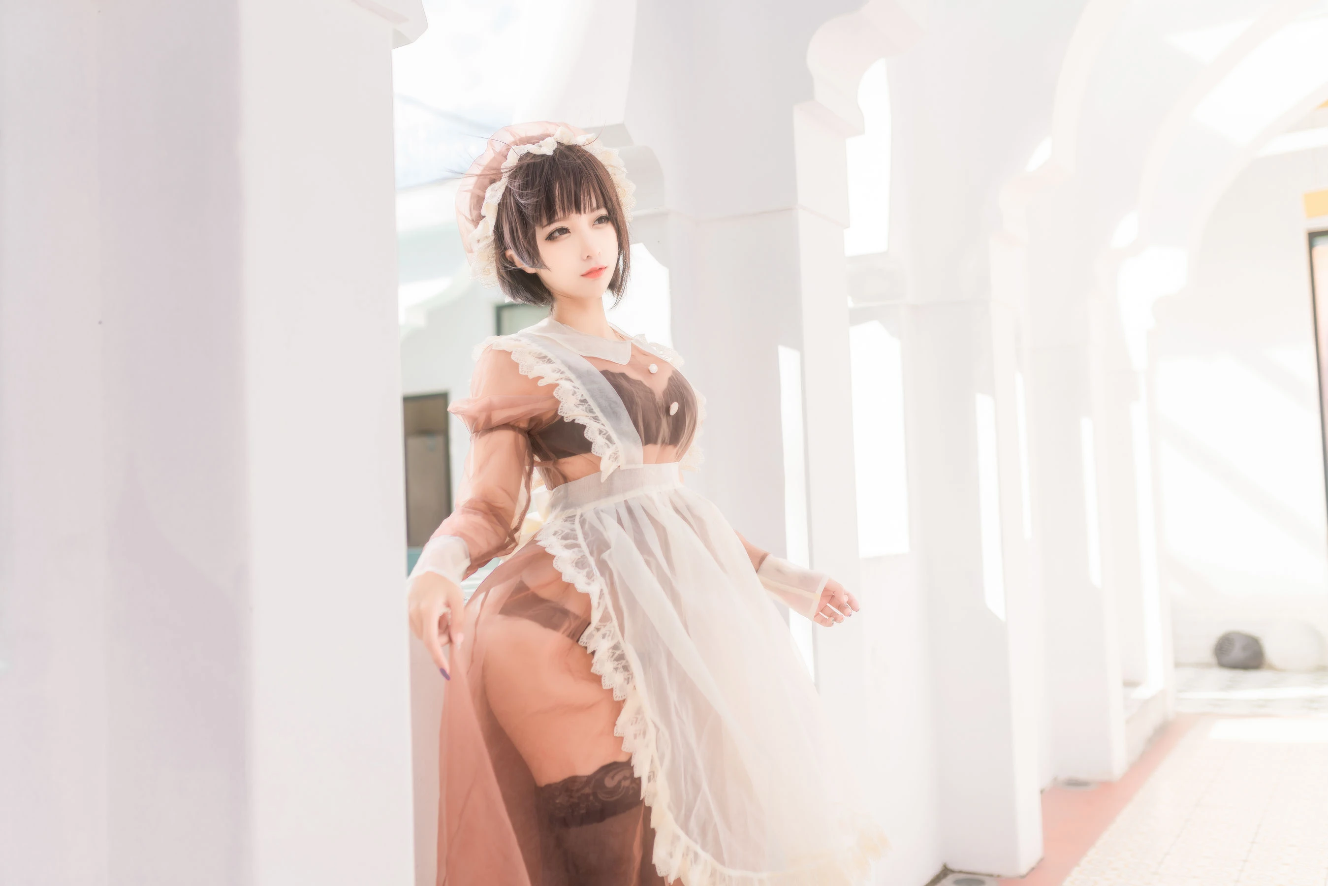 动漫博主蠢沫沫 – 纱-室外女仆 [40P]高清在线免费欣赏–微密图社-微密图社