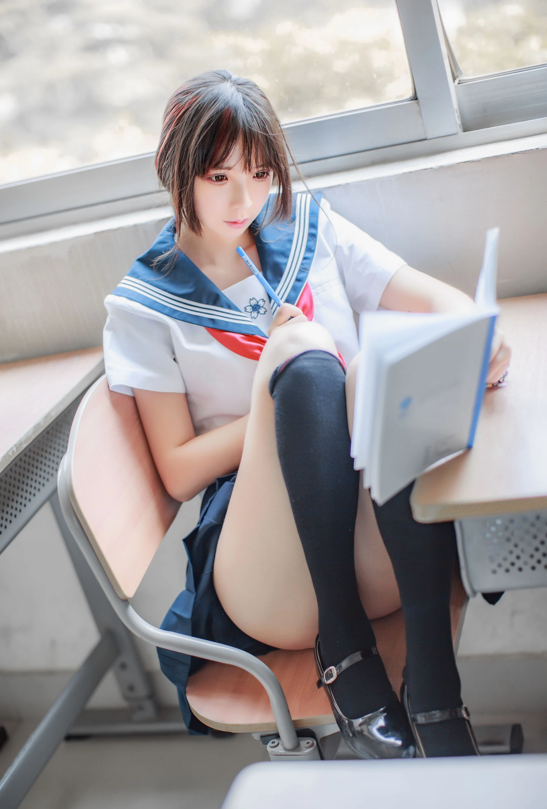 [萝莉COS] 疯猫ss《同桌的水手服》 [41P]插图6