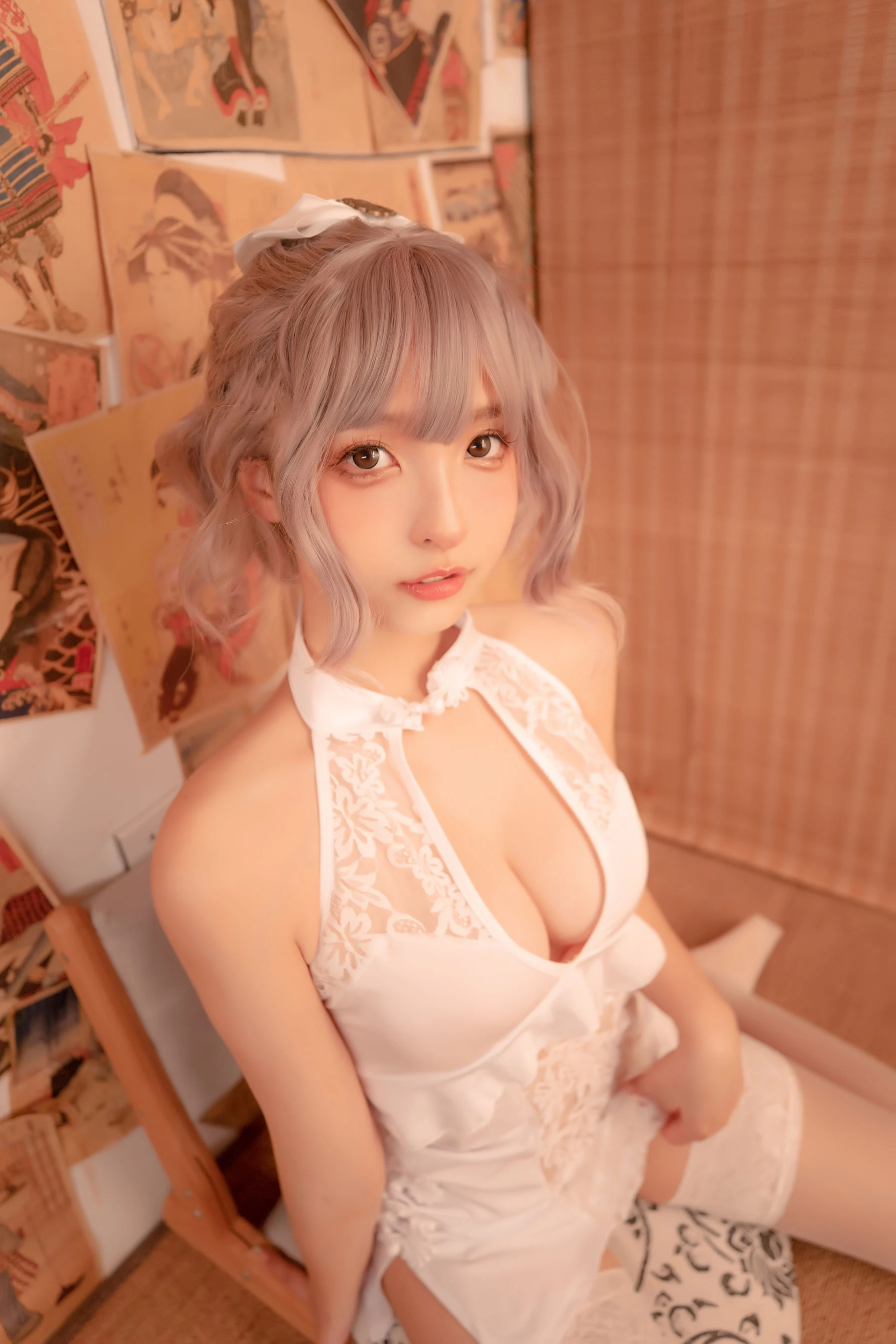 神楽坂真冬 白旗袍插图5