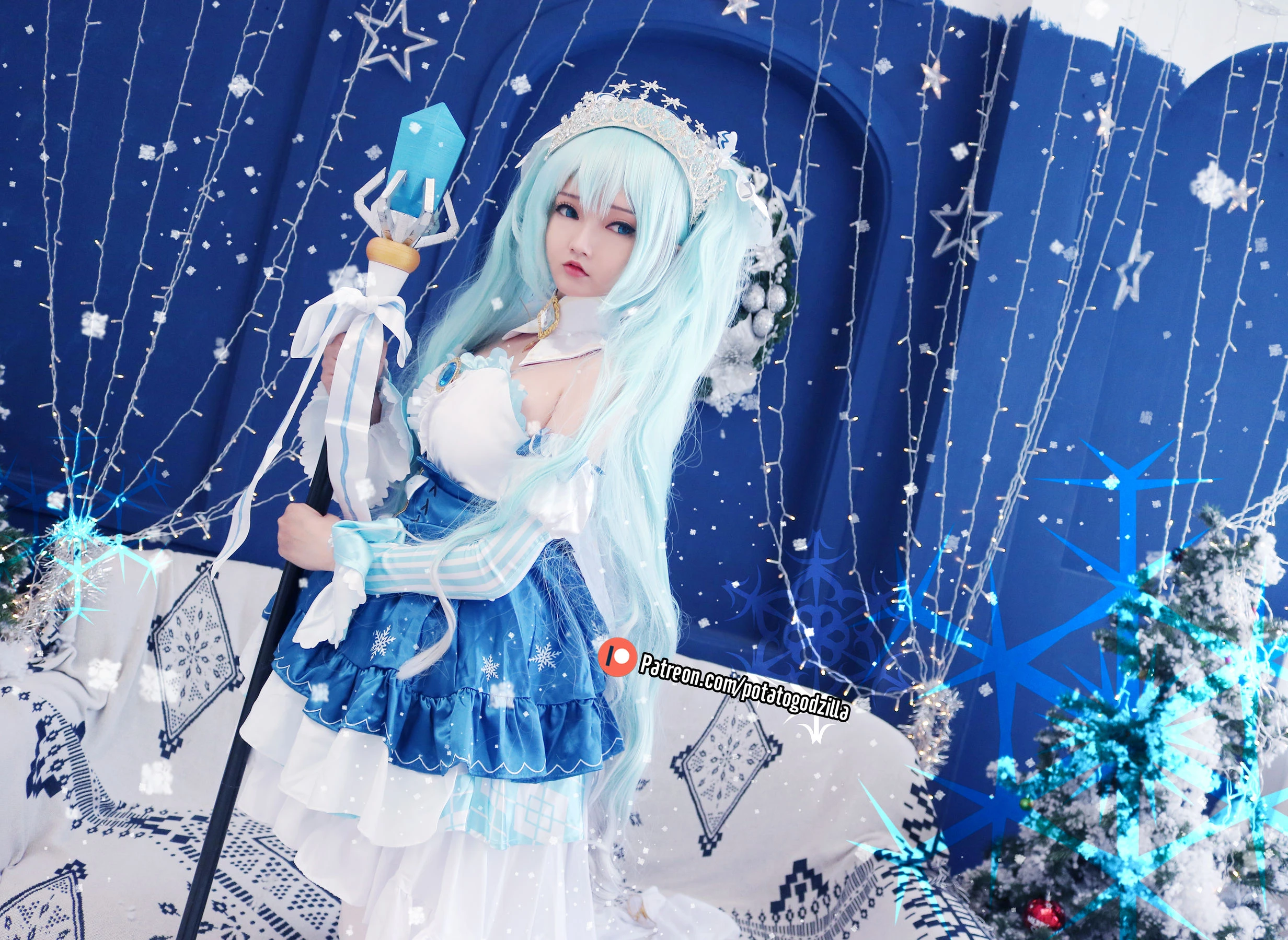 Coser小姐姐Potato Godzilla – Snow Miku [41P]插图2