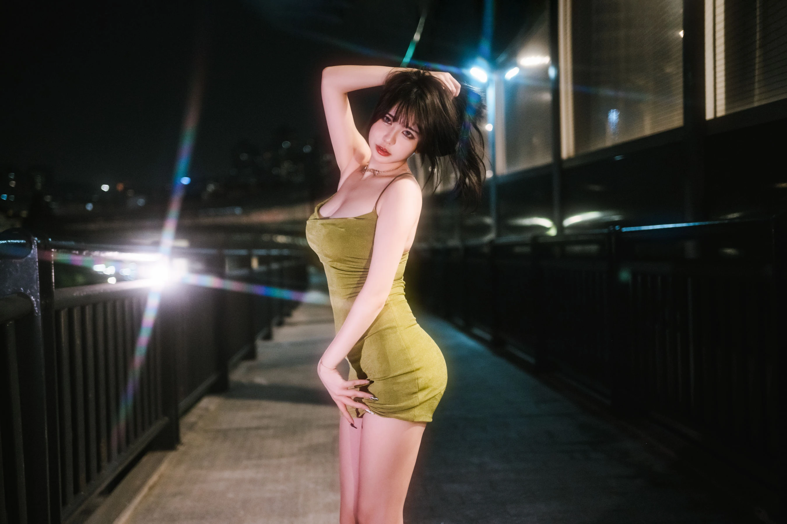 Tina很妖孽呀 – 绿色连衣裙插图8