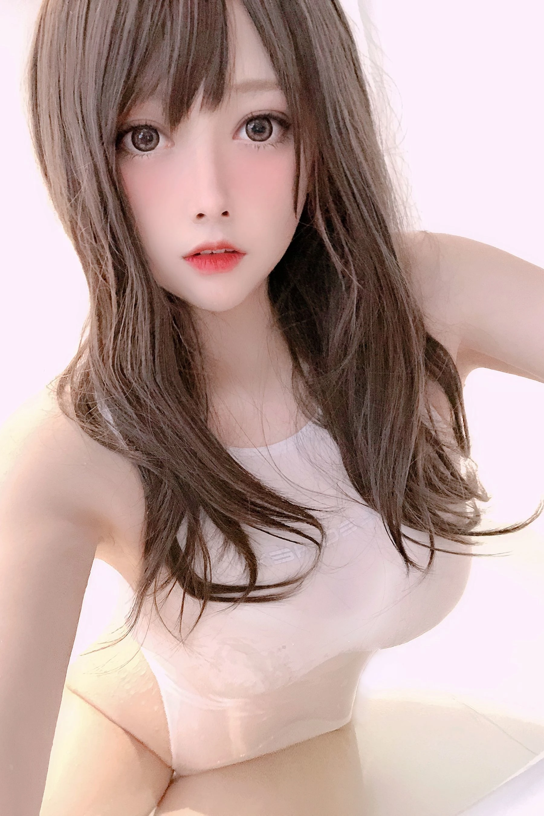 高颜值coser念念_D – 白色竞泳高清在线免费欣赏–微密图社-微密图社
