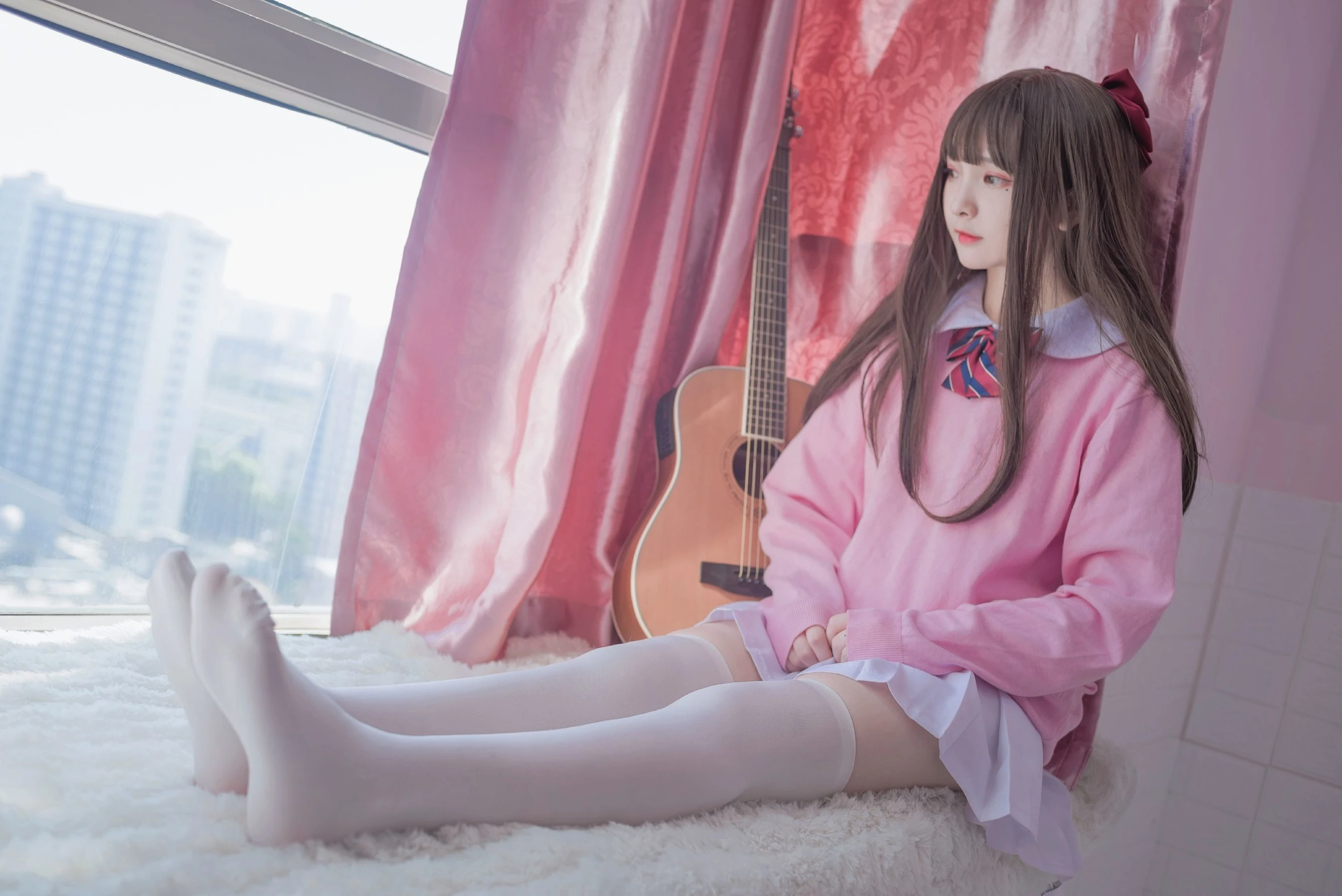 二次元美女古川kagura – 粉色JK [16P]插图6