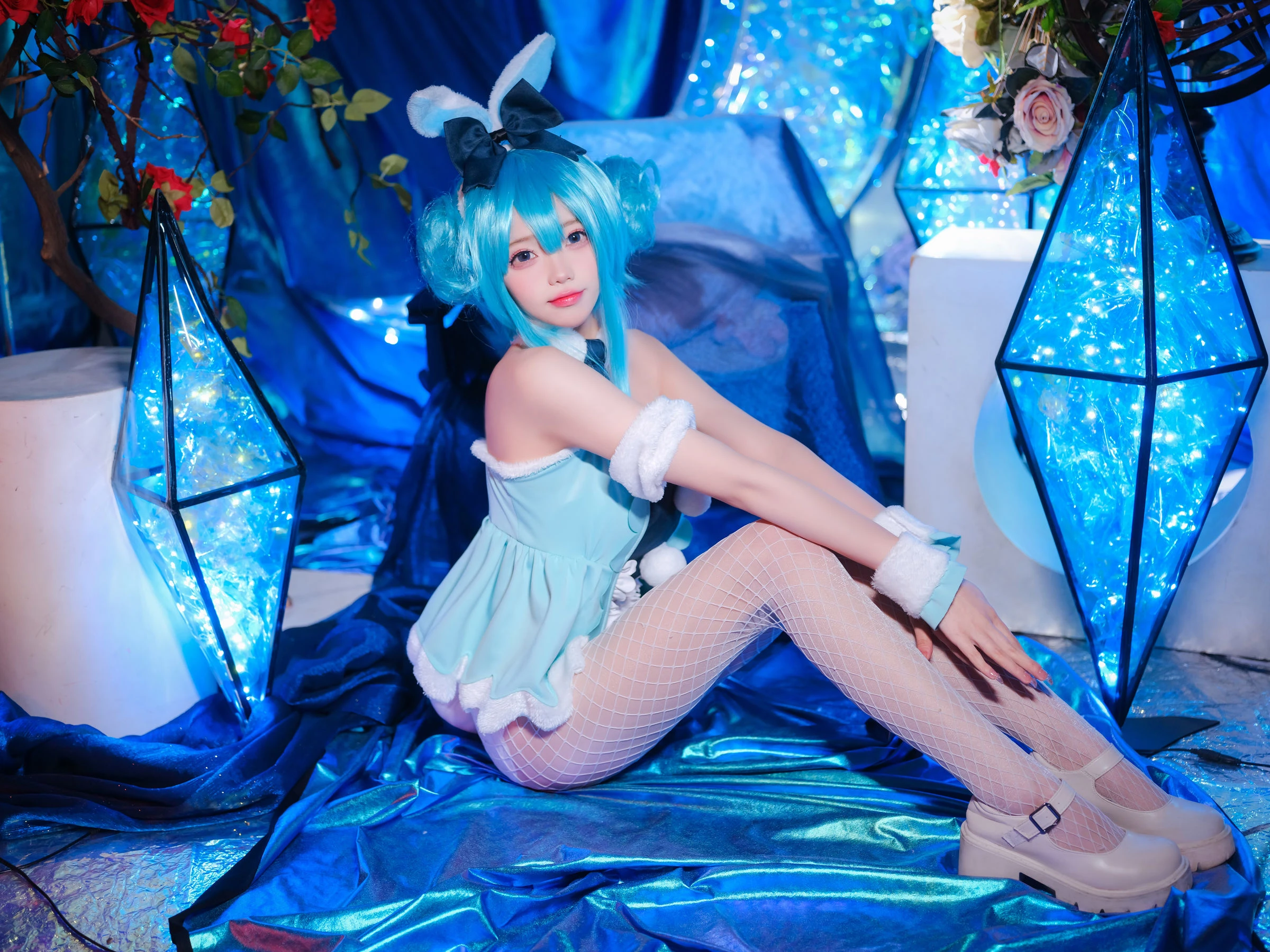 咬一口兔娘 – MIKU初音未来兔女郎 [12P]插图4