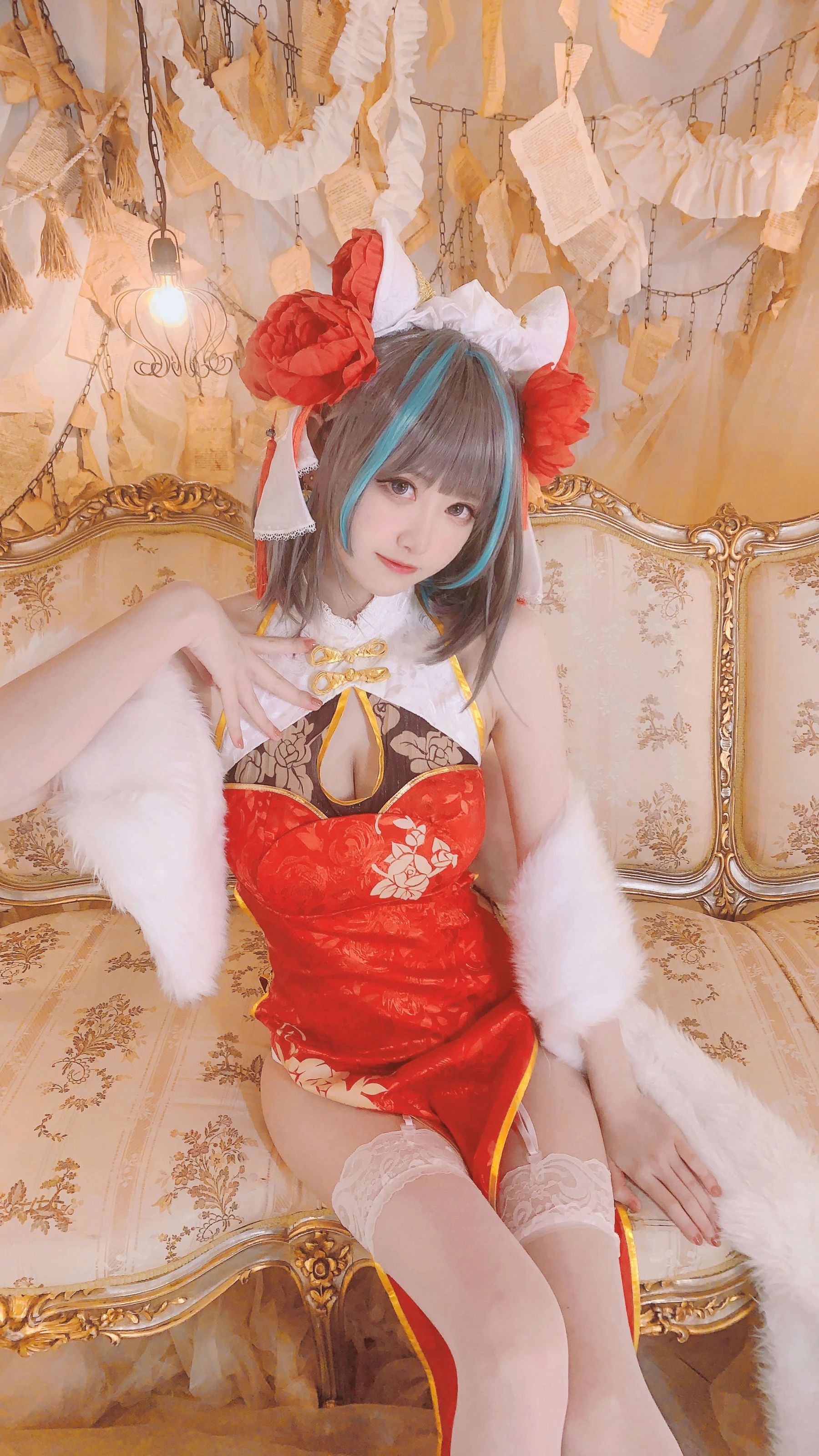 千阳(ちよ) – 柴郡旗袍cos [9P]插图2