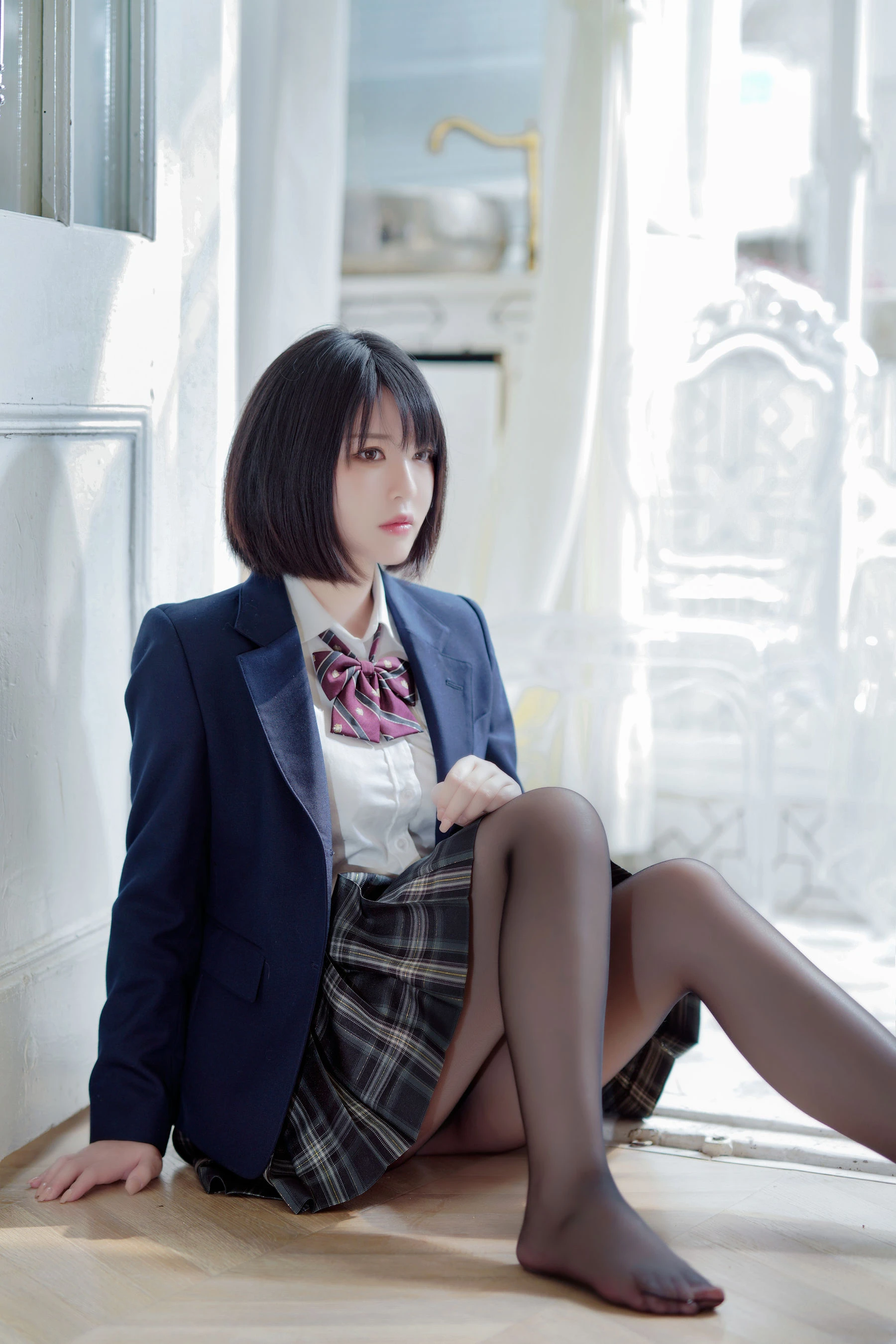 半半子 – 彼女の制服姿が好き插图4