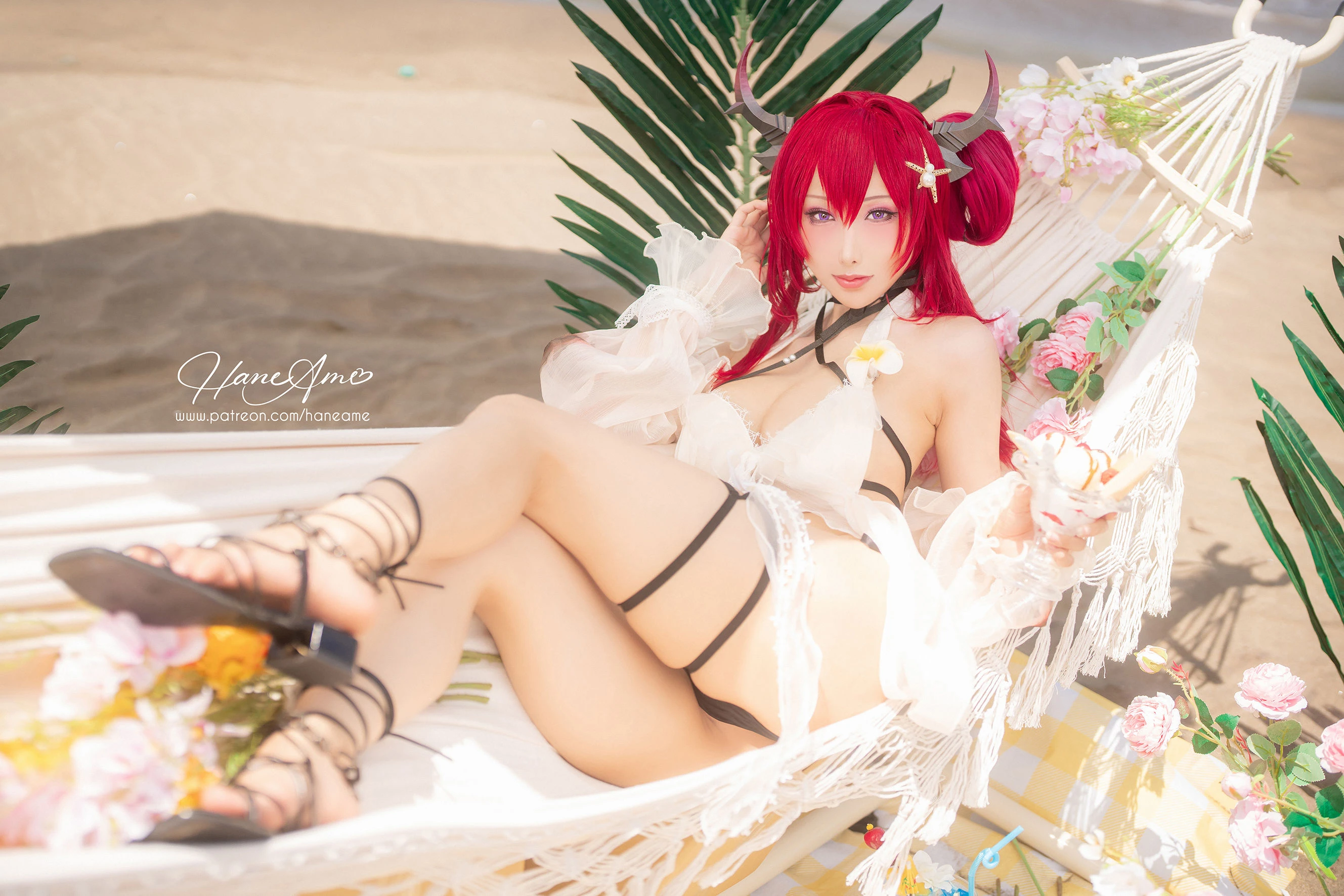 Hane Ame 雨波 – Arknights Surtr 泳裝插图7