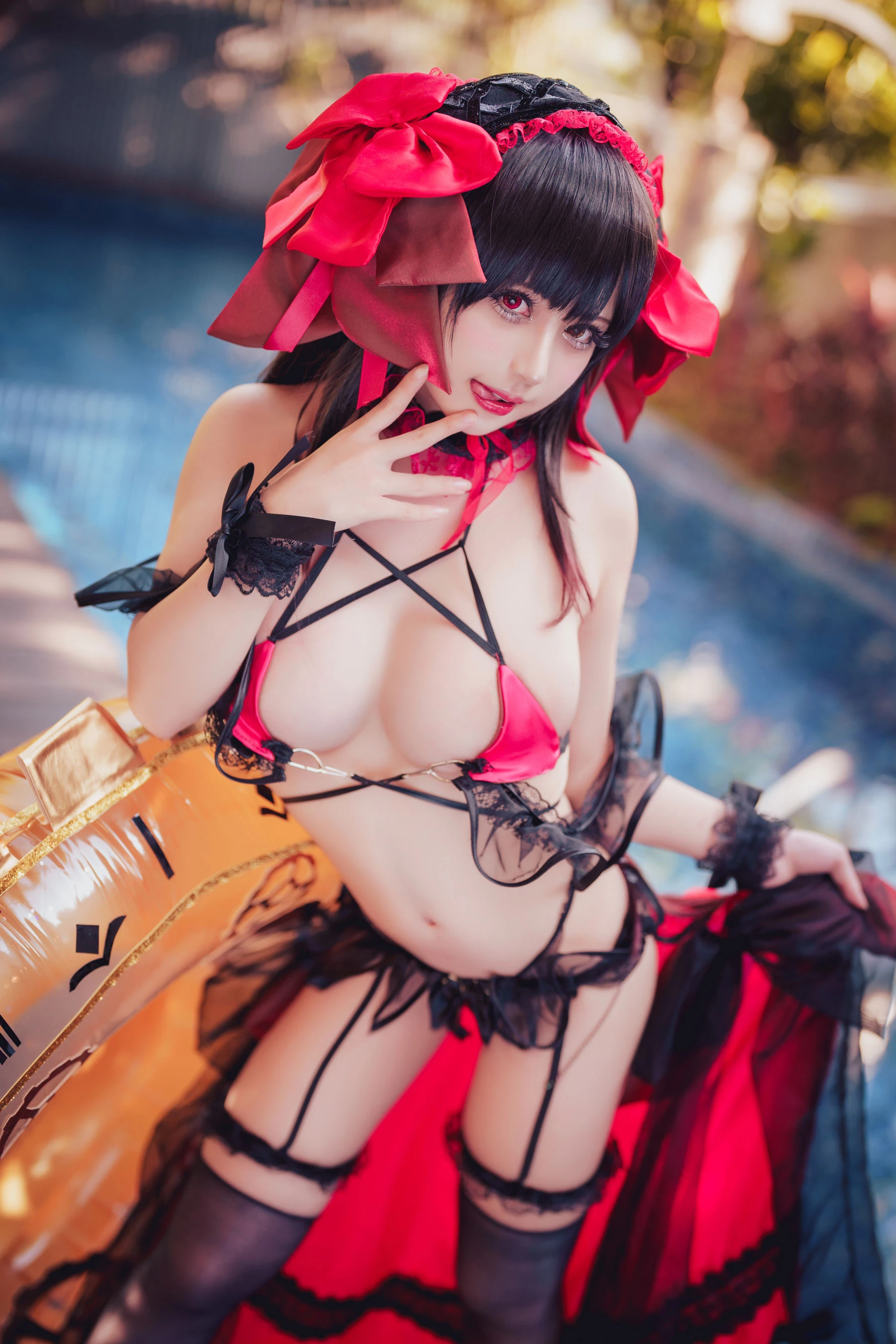 沖田凜花Rinka – Kurumi Tokisaki Swimsuit [29P]插图1