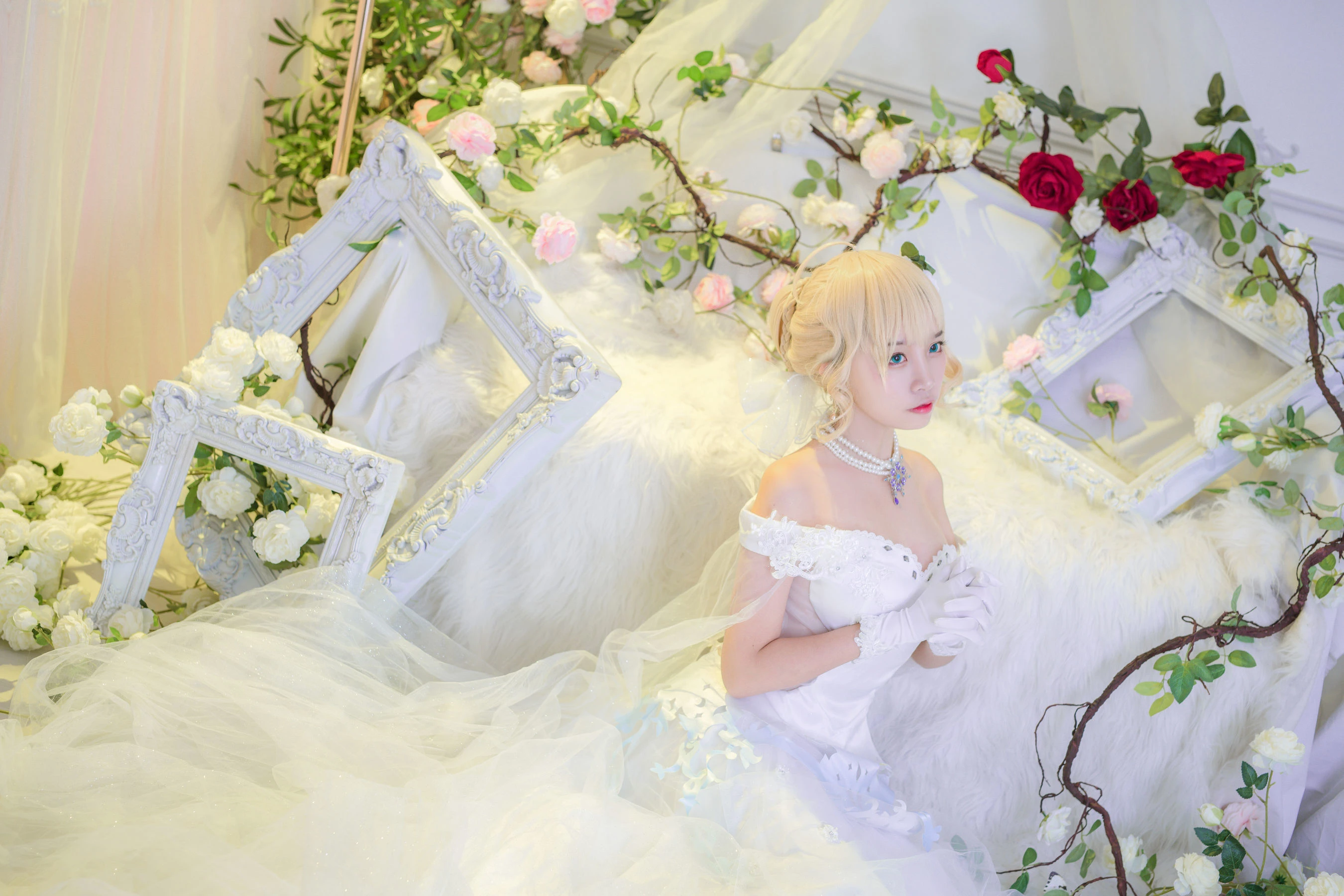 人气Coser二佐Nisa 花嫁插图2