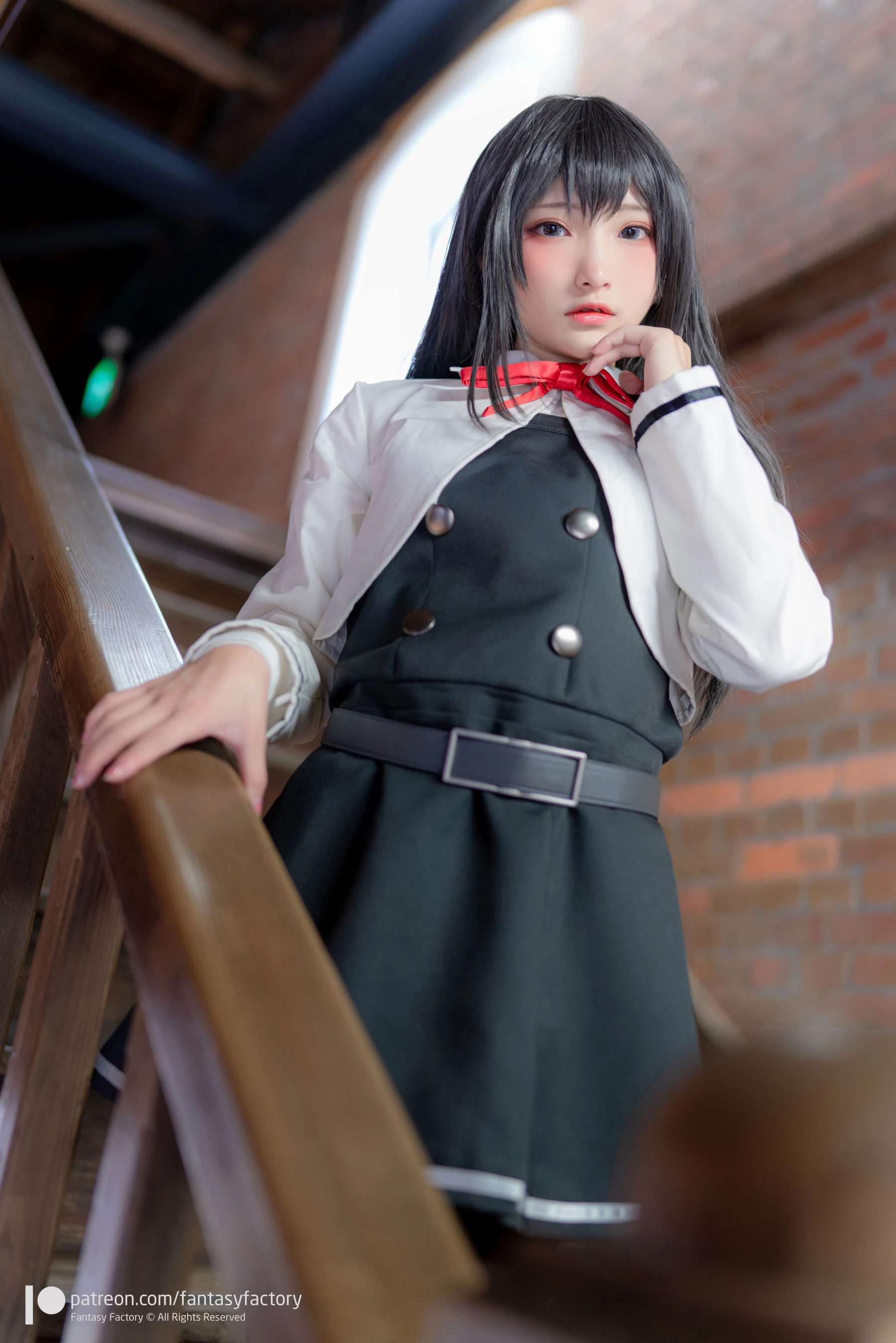 小丁Cosplay 2020.01 [Fantasy Factory] 黑丝 和服 JK插图1