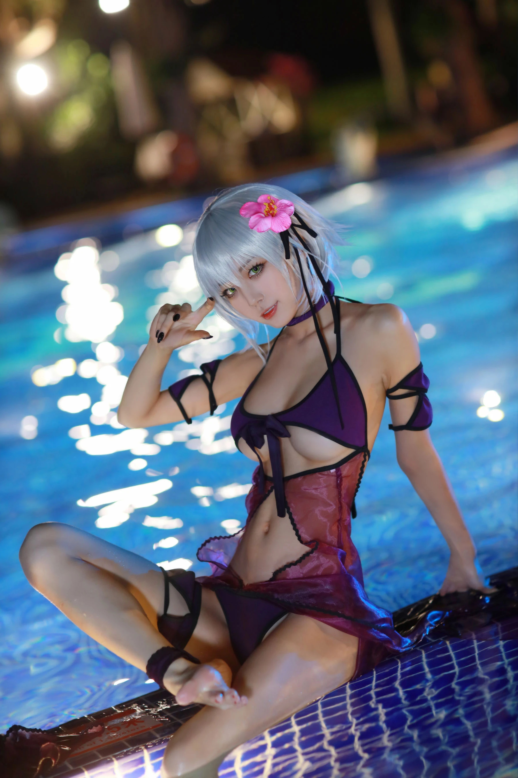 动漫博主水淼aqua – 贞德泳装插图7