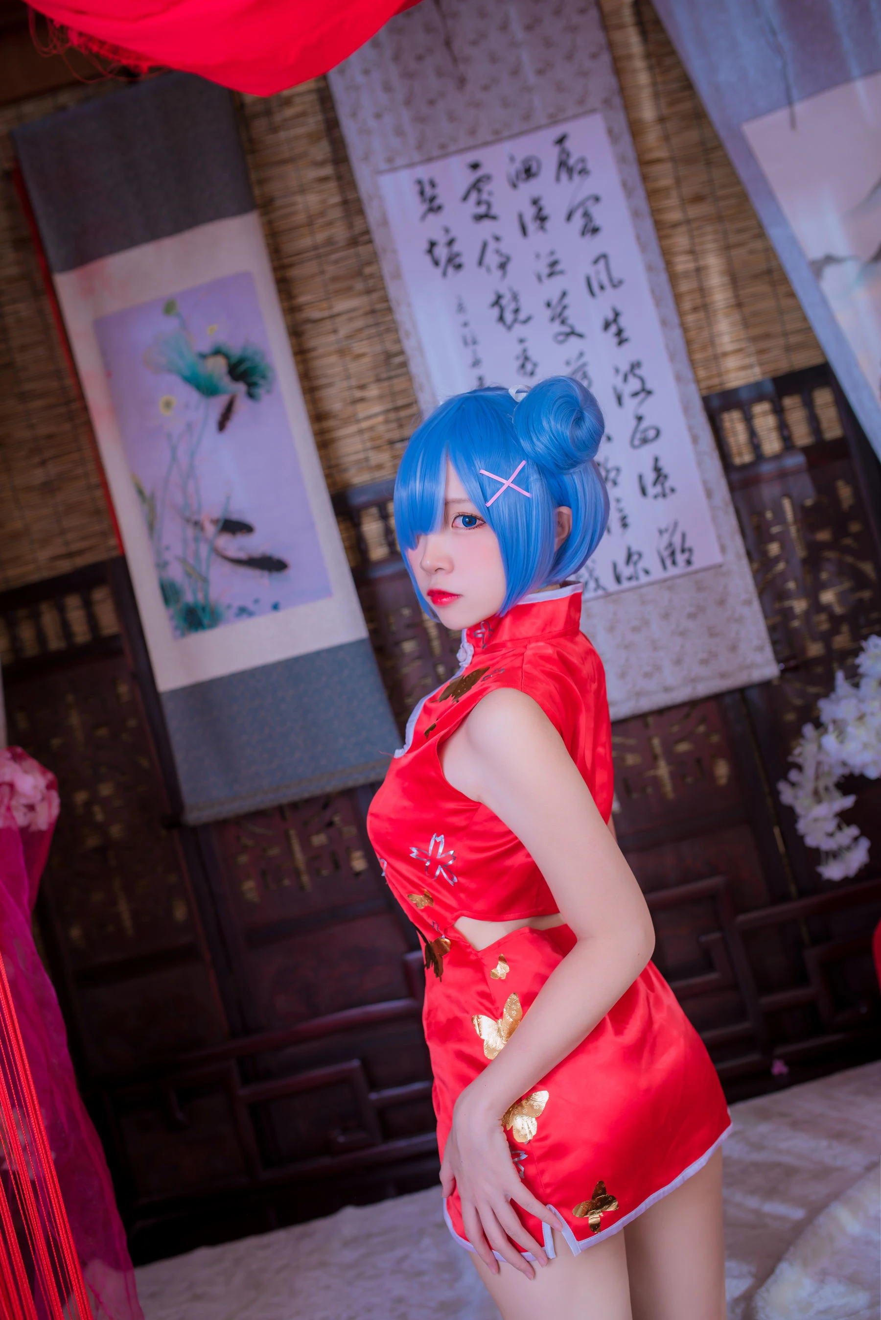 人气Coser二佐Nisa 蕾姆旗袍插图8