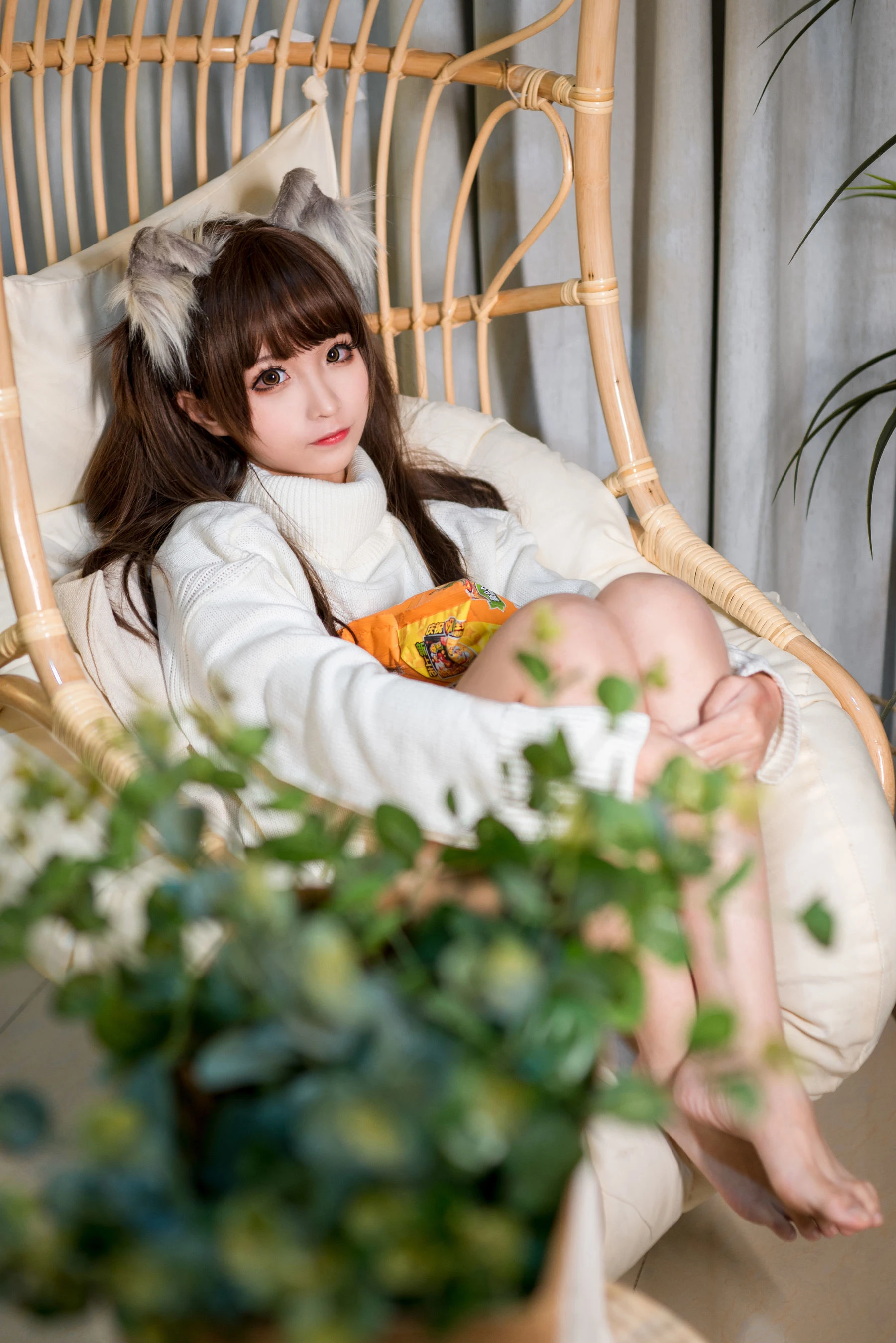 动漫博主蠢沫沫 白毛衣 [45P]插图5