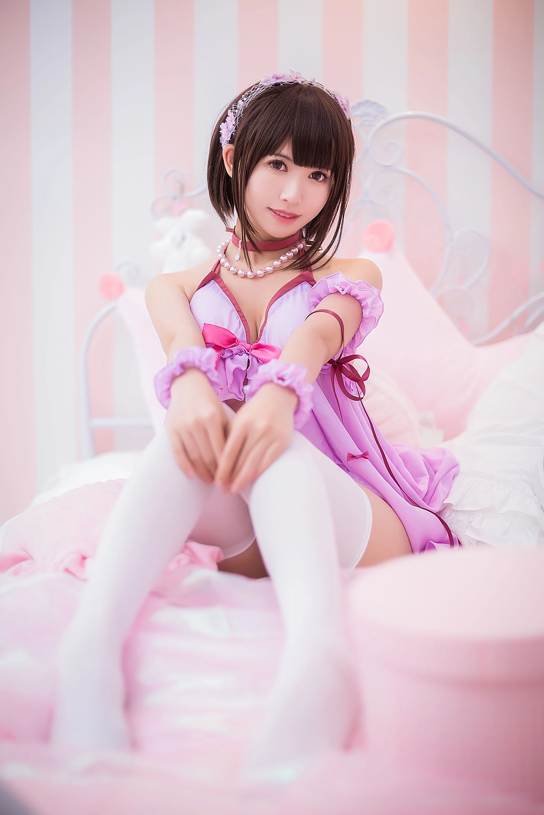 超人气Coser鳗鱼霏儿 圣人惠 睡衣 [9P]插图6