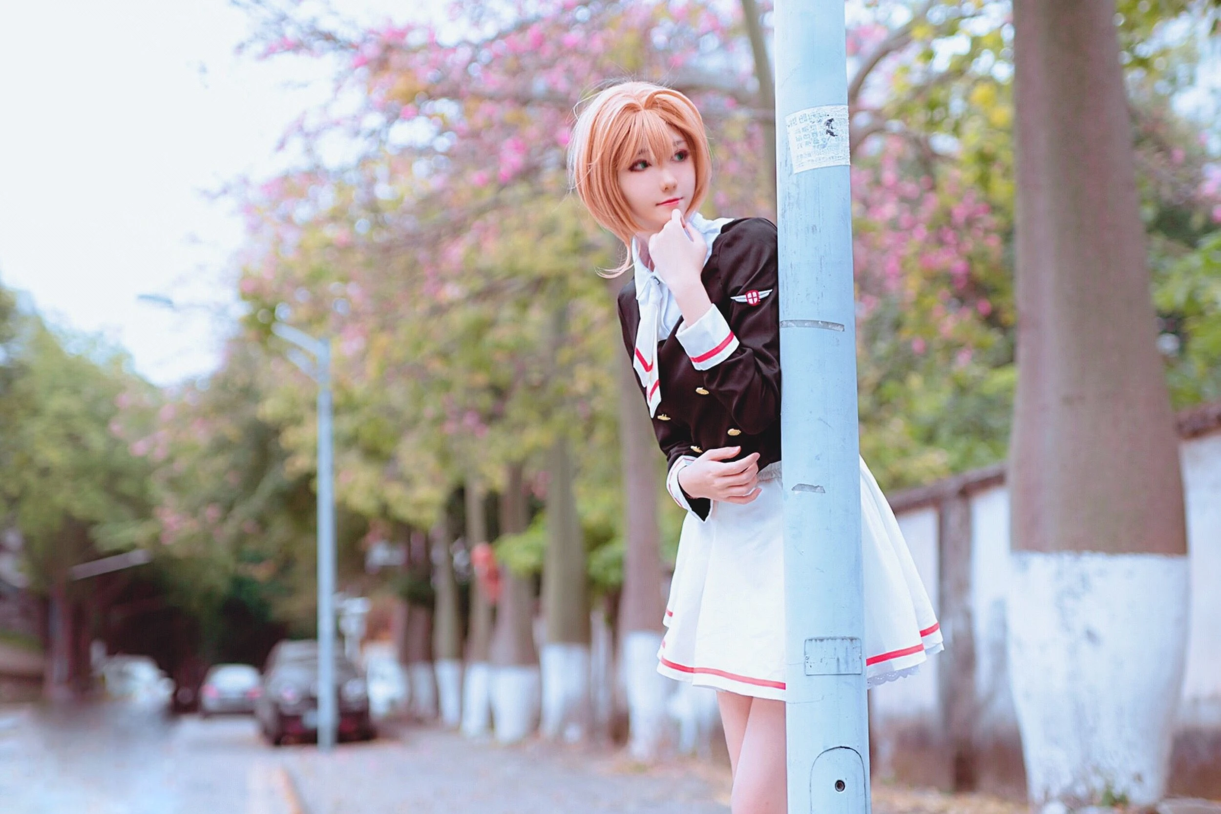动漫博主南桃Momoko – 木之本樱制服插图2