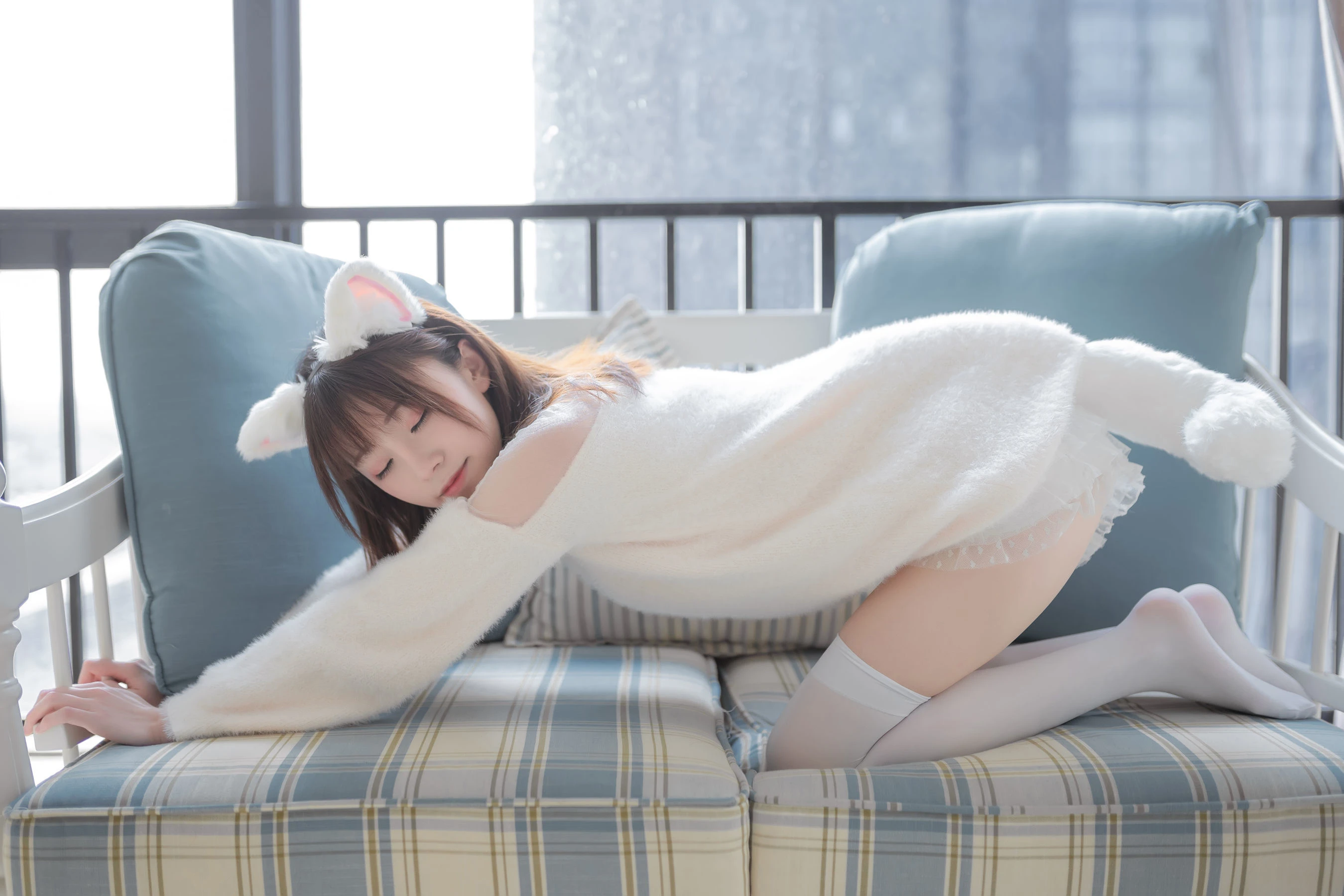 动漫博主Kitaro_绮太郎 – 白喵女友 [41P]插图6