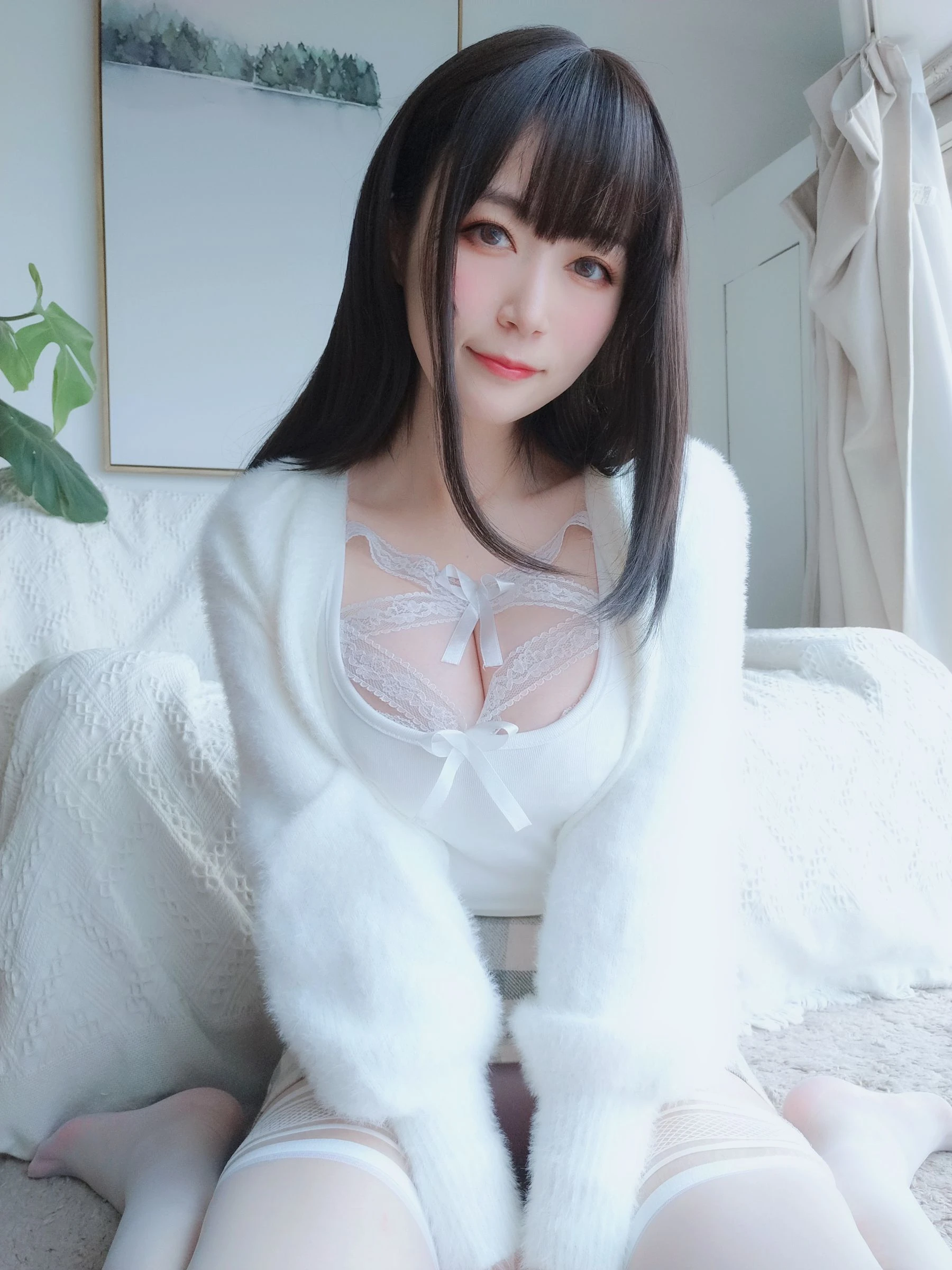 Coser小姐姐白银 – 白蕾丝插图3