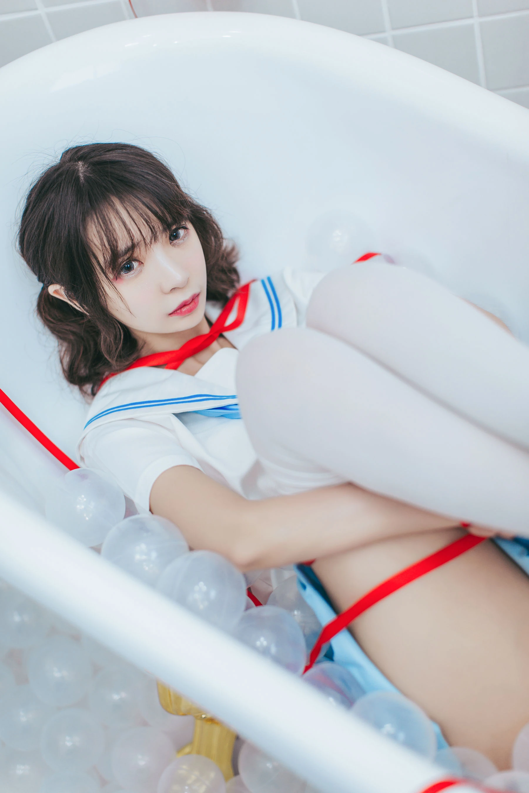 疯猫ss – 浴室JK插图8